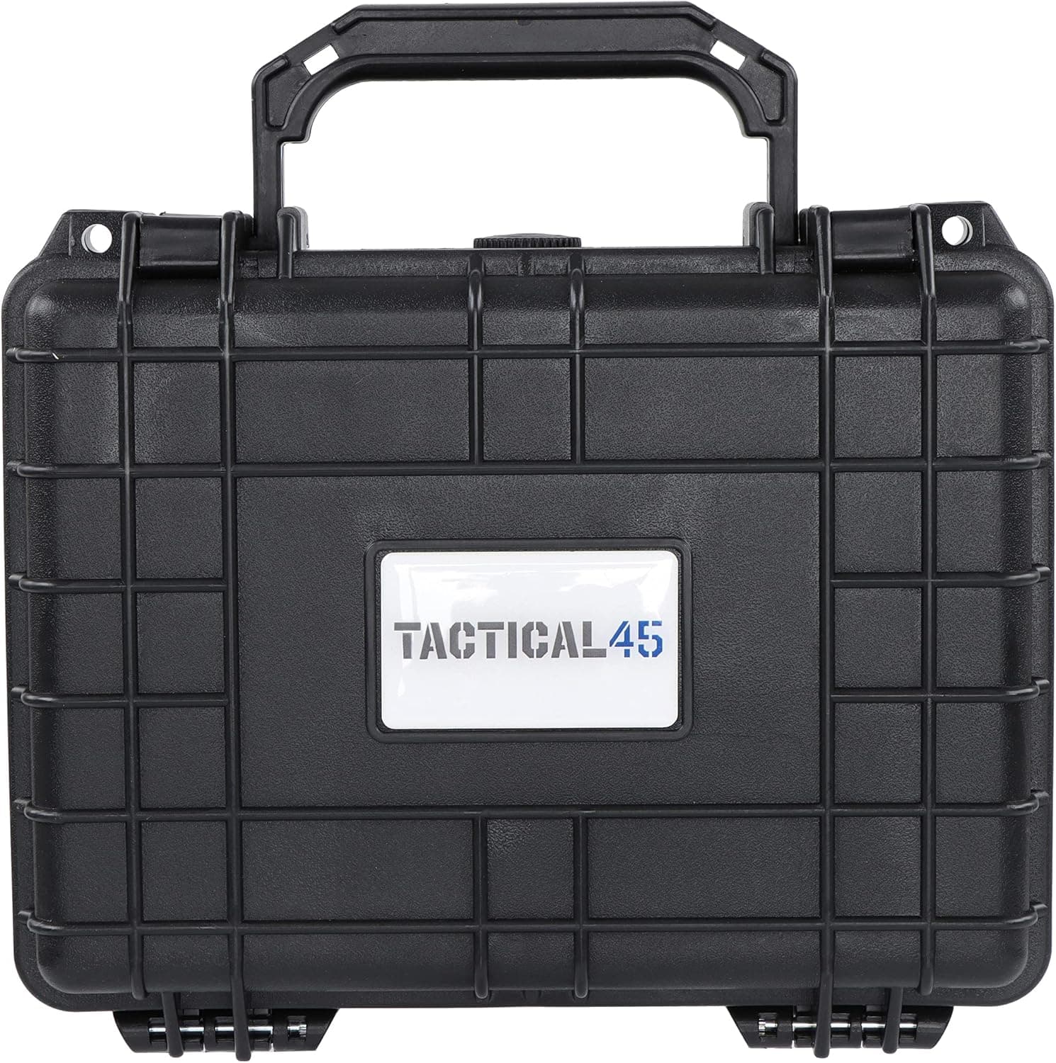 Tactical45 Hard Case with Foam Hard Camera Case for Small Cameras or Guns Black Foam Case with Pressure Release Knob