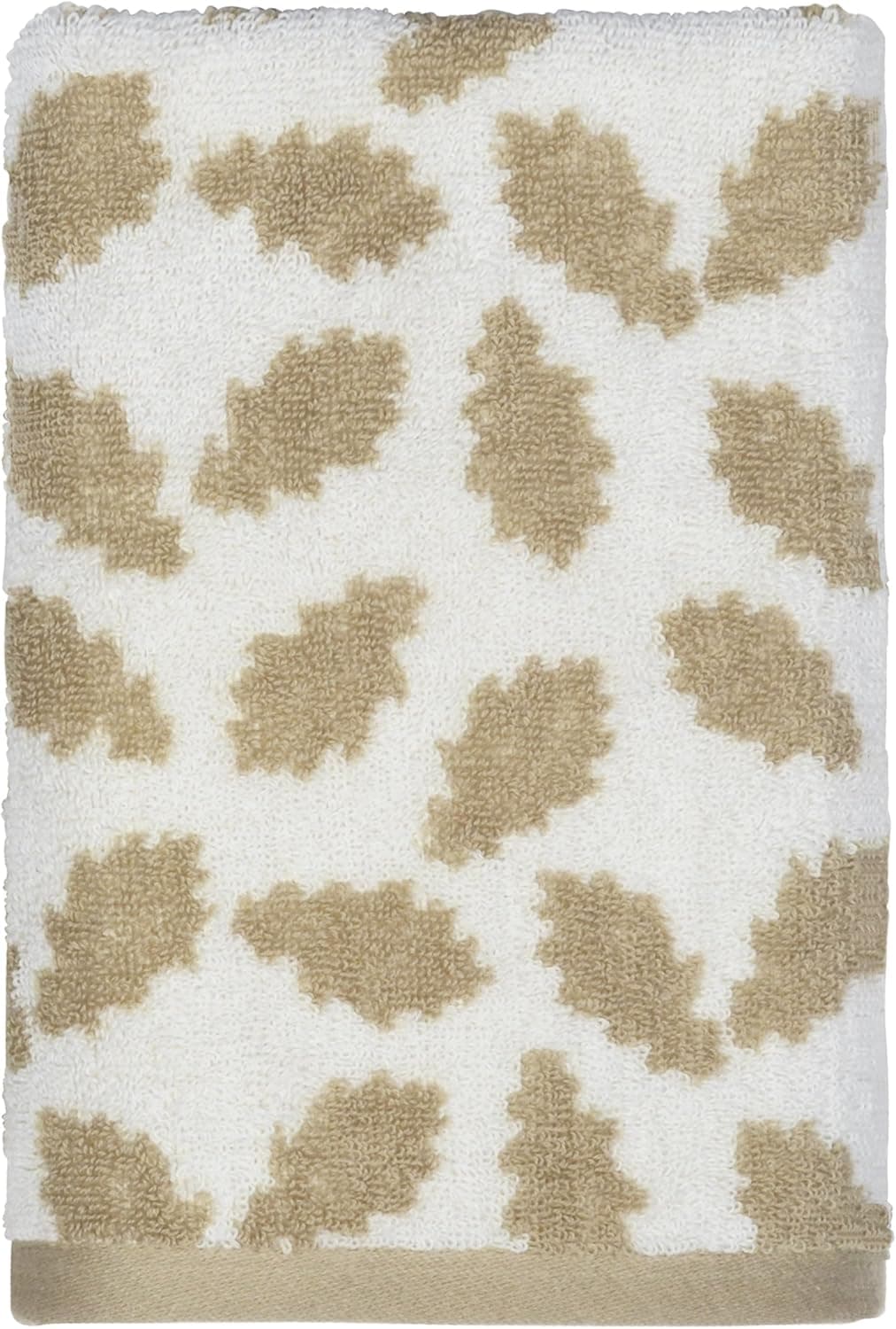 Peri Home Oak Leaf 100% Cotton Hand Towel, 15" x 26", Tan