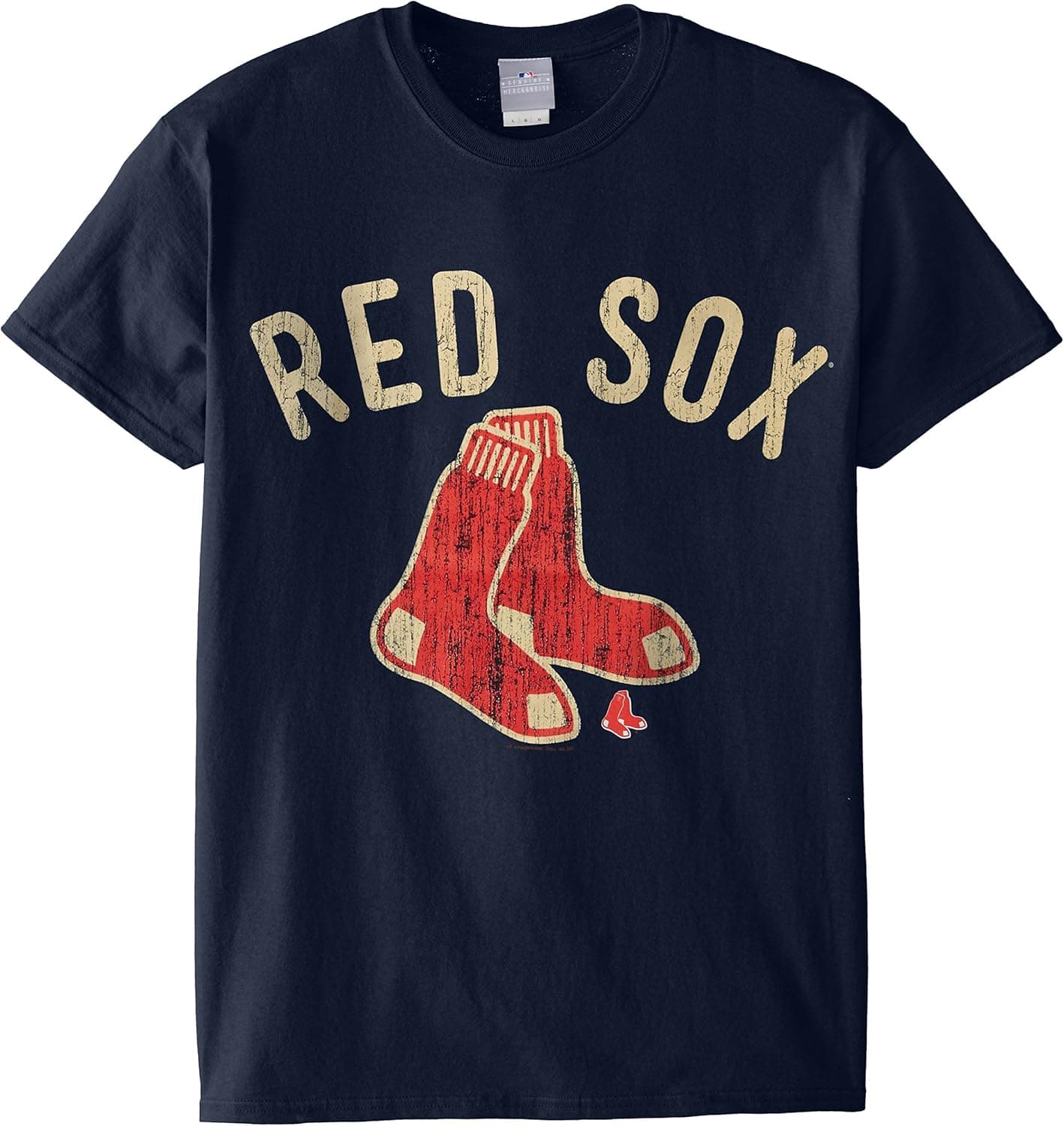 MLB Boston Red Sox Men's 58W Tee, Navy, XX-Large