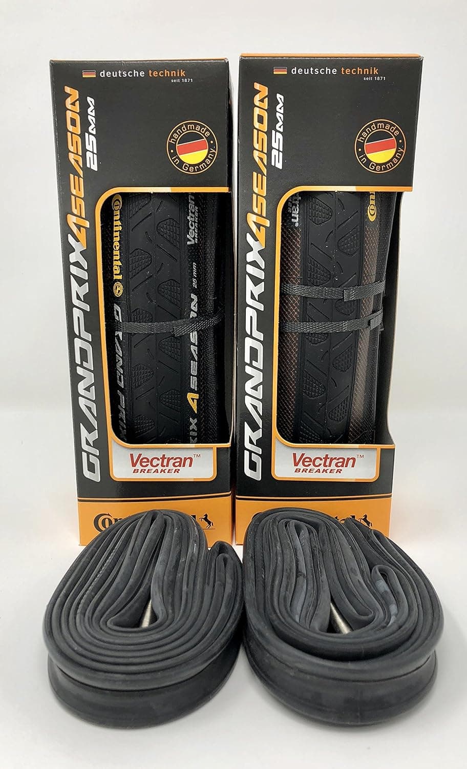 2 Pack Continental Grand Prix 4-Season with 2 Pack Alta Performance Tubes