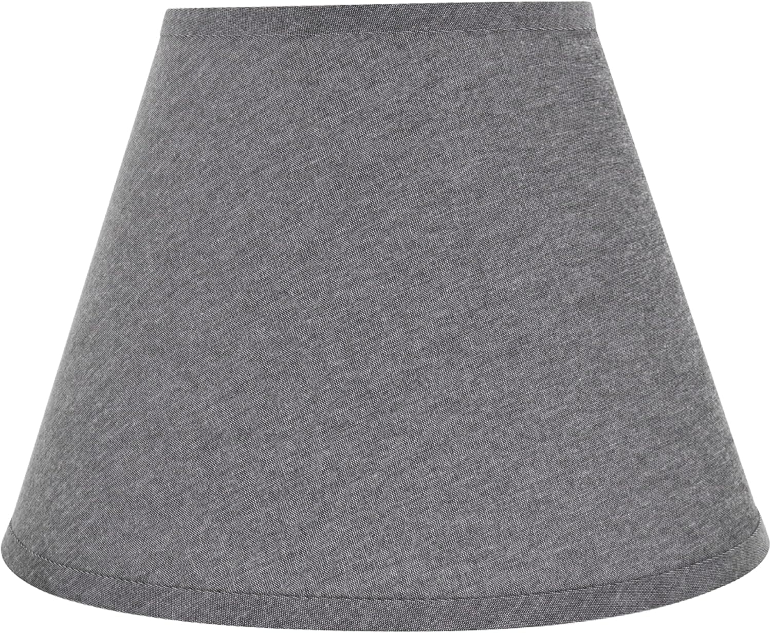 Aspen Creative 32181 Transitional Hardback Empire Shape Spider Construction Lamp Shade in Grey, 13" wide (7" x 13" x 9 1/2")