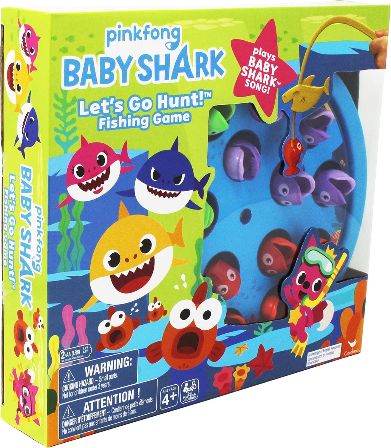 Cardinal Games 6054916 Baby Shark Gone Fishing Game, Multi Colour