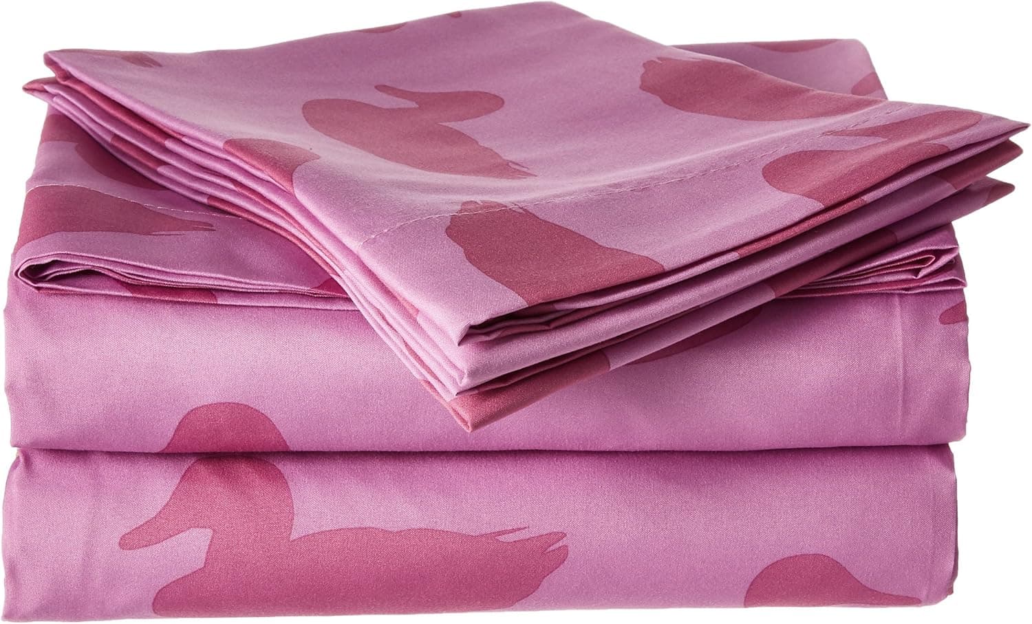A&E Duck Dynasty Pink Camo Sheet Set, Full