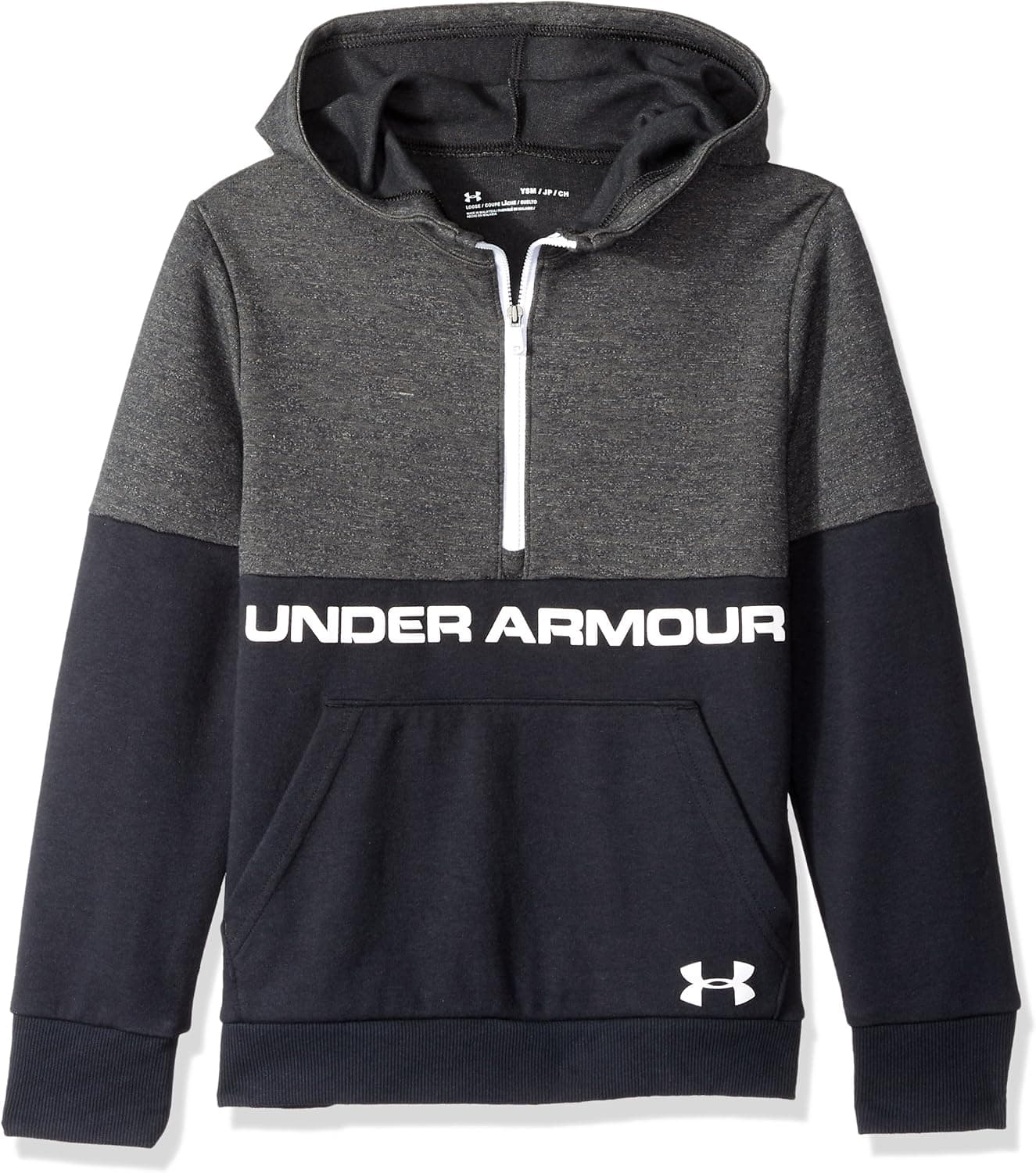 Under Armour Boys Double Knit 1/2 Zip Hoodie
