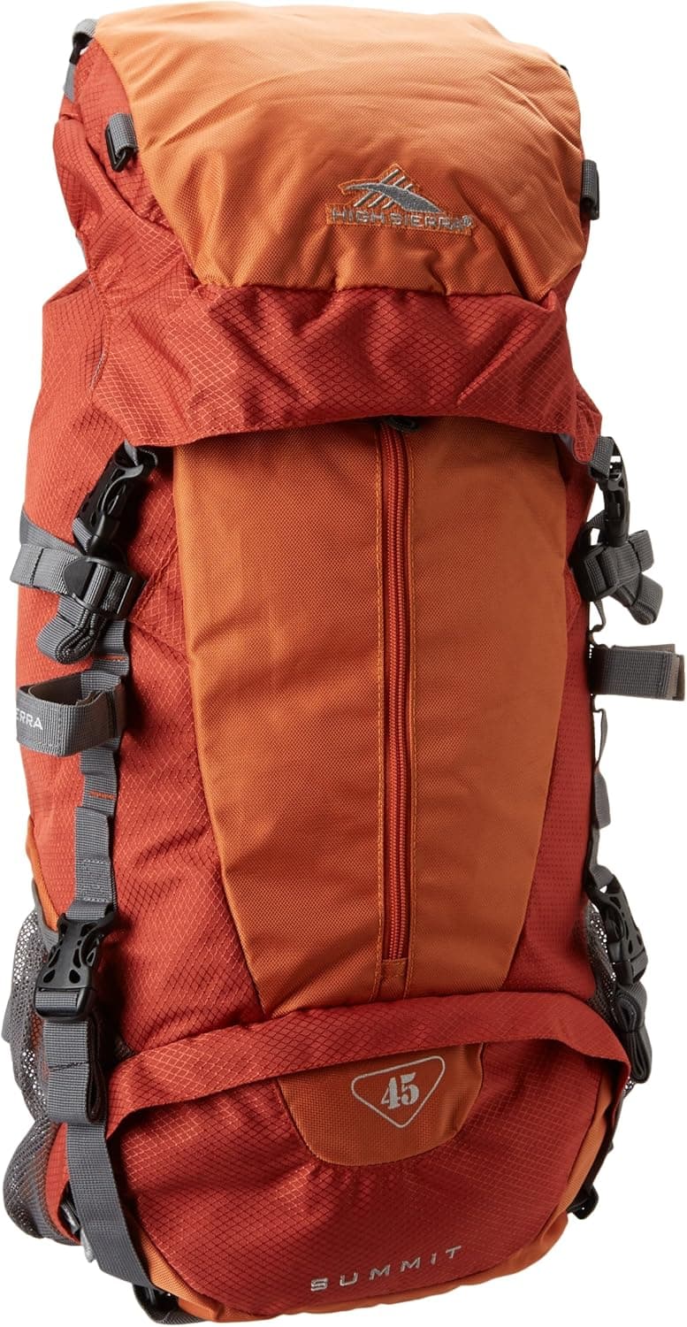High Sierra Summit Internal Frame Pack, Charcoal, 45L / 27 x 14 x 7.5 inches