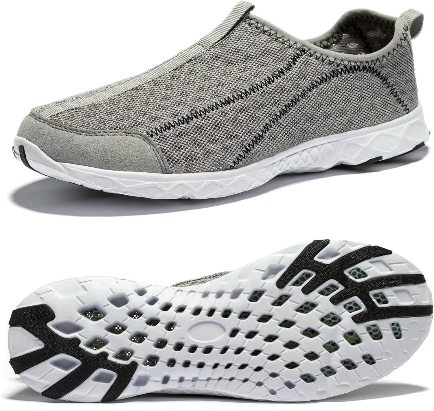 VIIHAHN Mens Water Shoes Beach Barefoot Aqua Wetsuits for Water Sports Snorkeling Diving Swimming Surfing