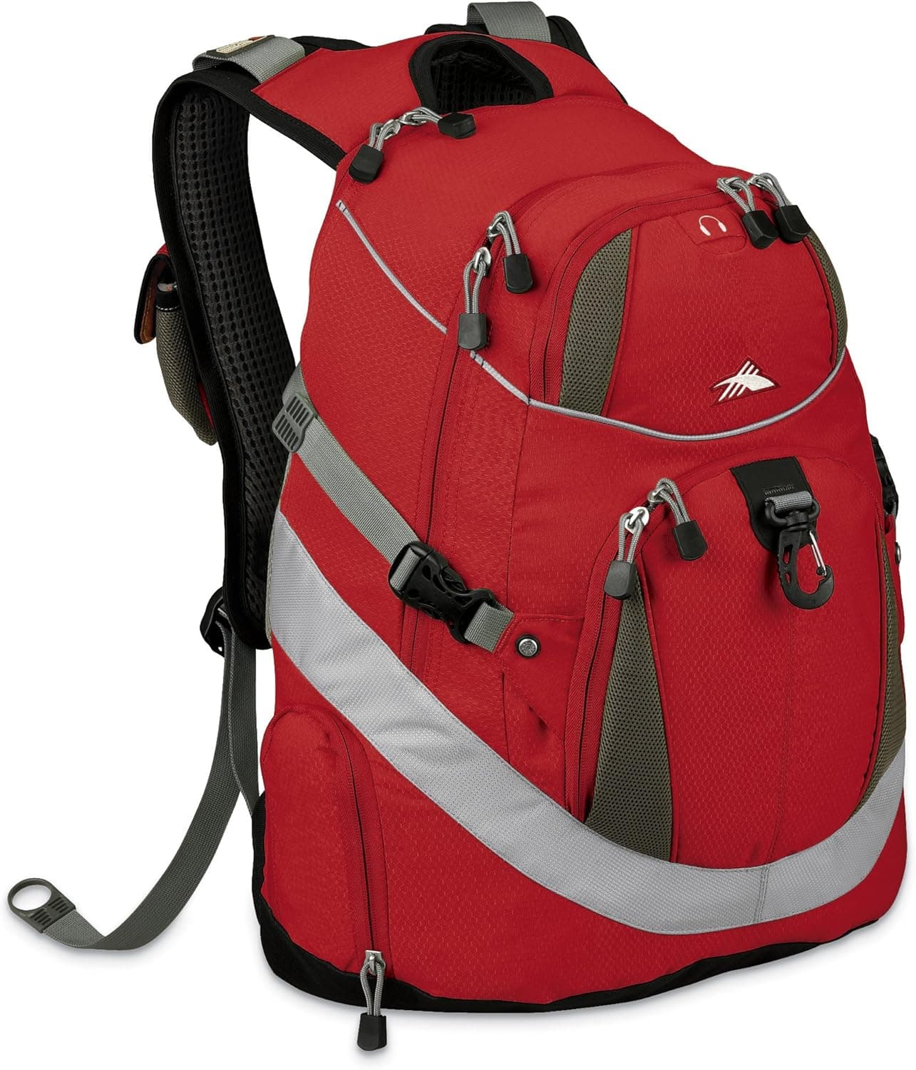 High Sierra Overload Backpack (FlashRed/Silver)
