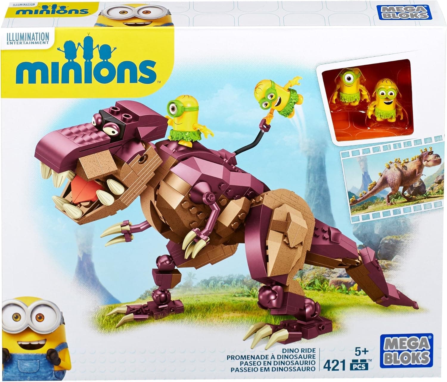 Mega Minions Bloks Minion Movie Dino Ride