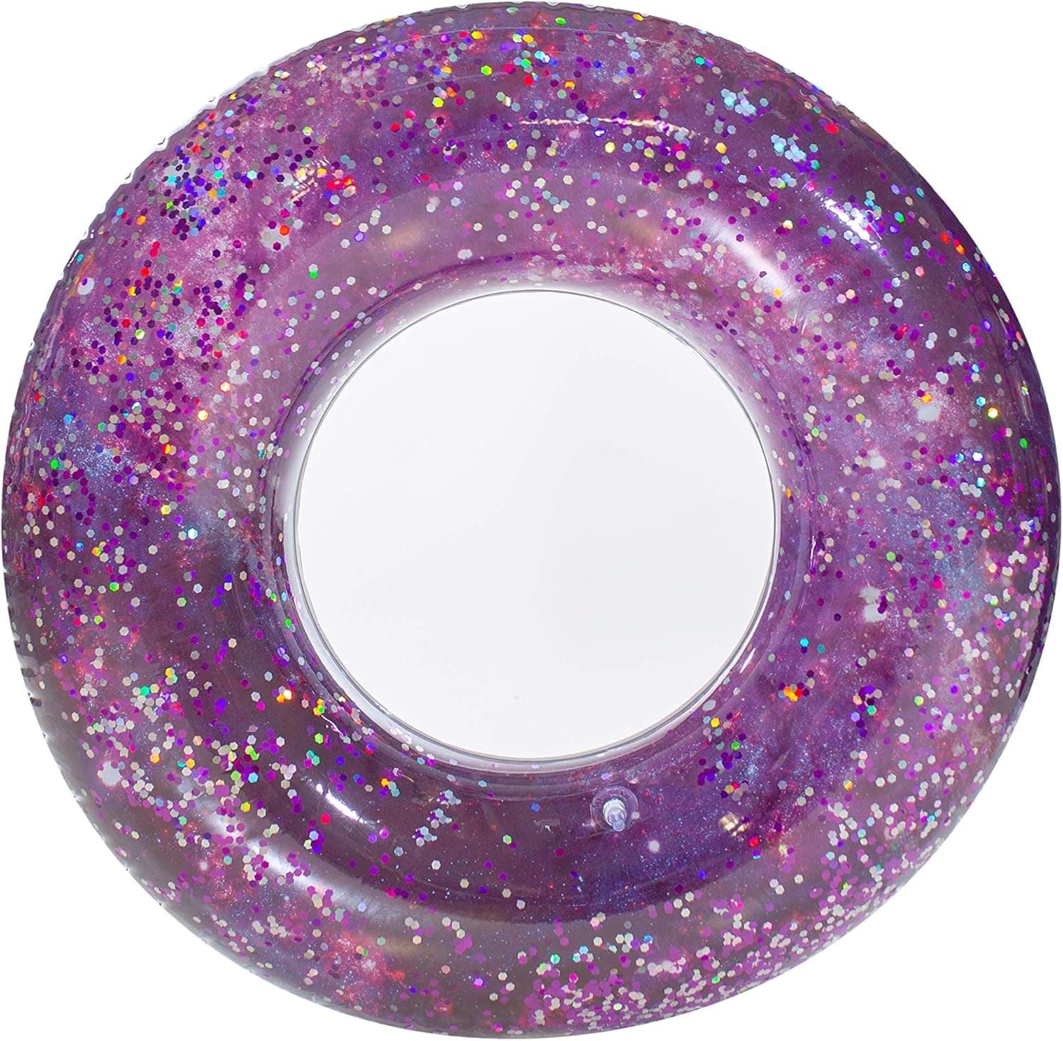 Poolcandy Galaxy Pool Tube 36" - M51 Purple Glitter - Perfect for Swimming Pool Parties, The Beach or Lakes, Large, PC1542PU-SB