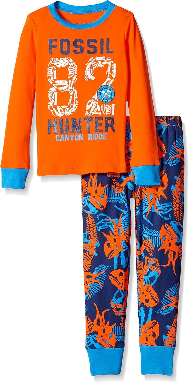The Children's Place Boys' Fossil Cotton 2 Pc Pajamas