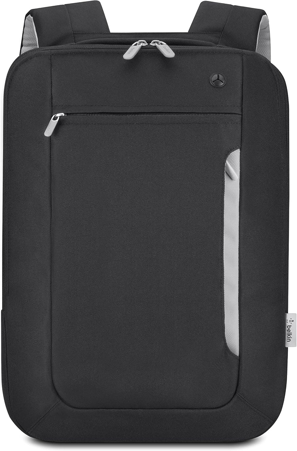 Belkin Slim Polyester Backpack for Laptops and Notebooks up to 15.4'' (Black / Light Gray)