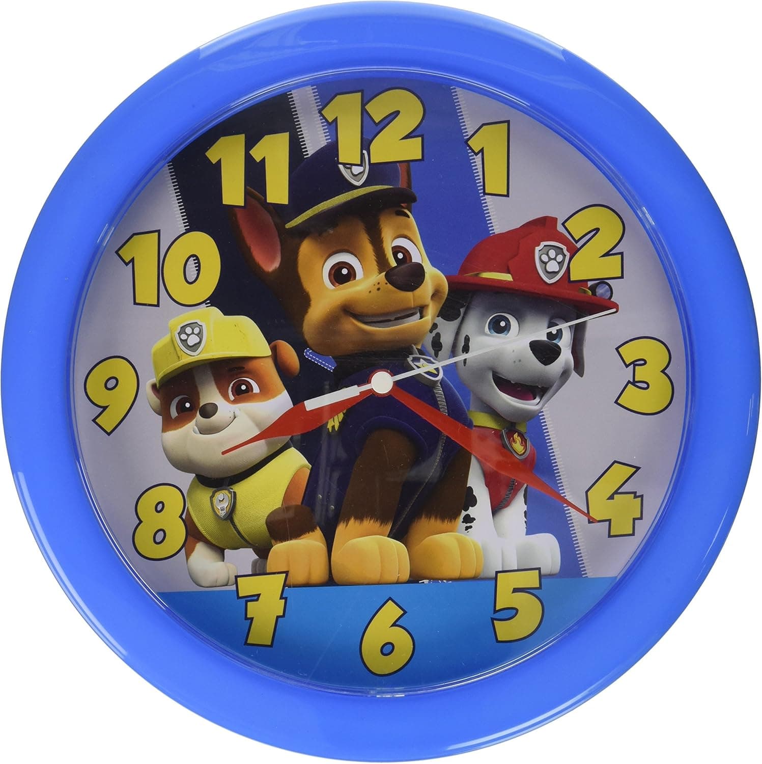 Paw Patrol 10 Round Wall Clock in Open Window Box.