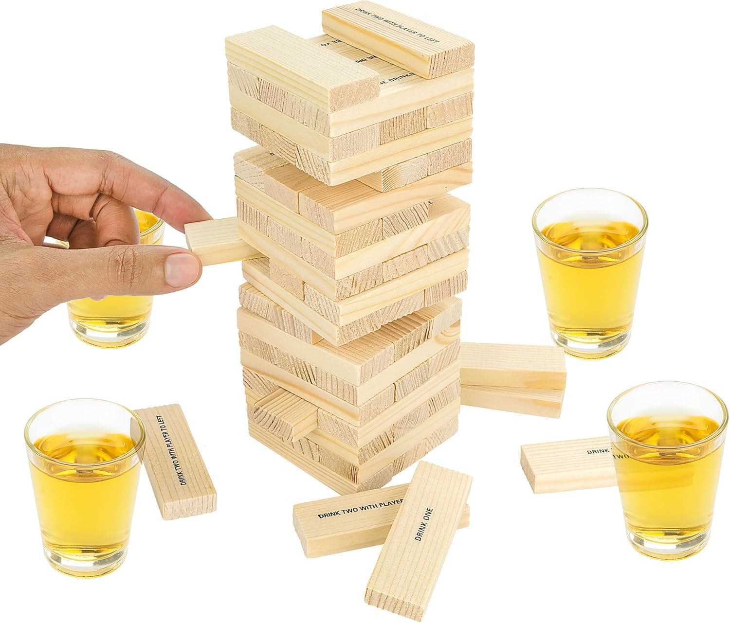 Fairly Odd Novelties Dunken Blocks Shot Glass Drinking Game, A Tower Of Fun!.