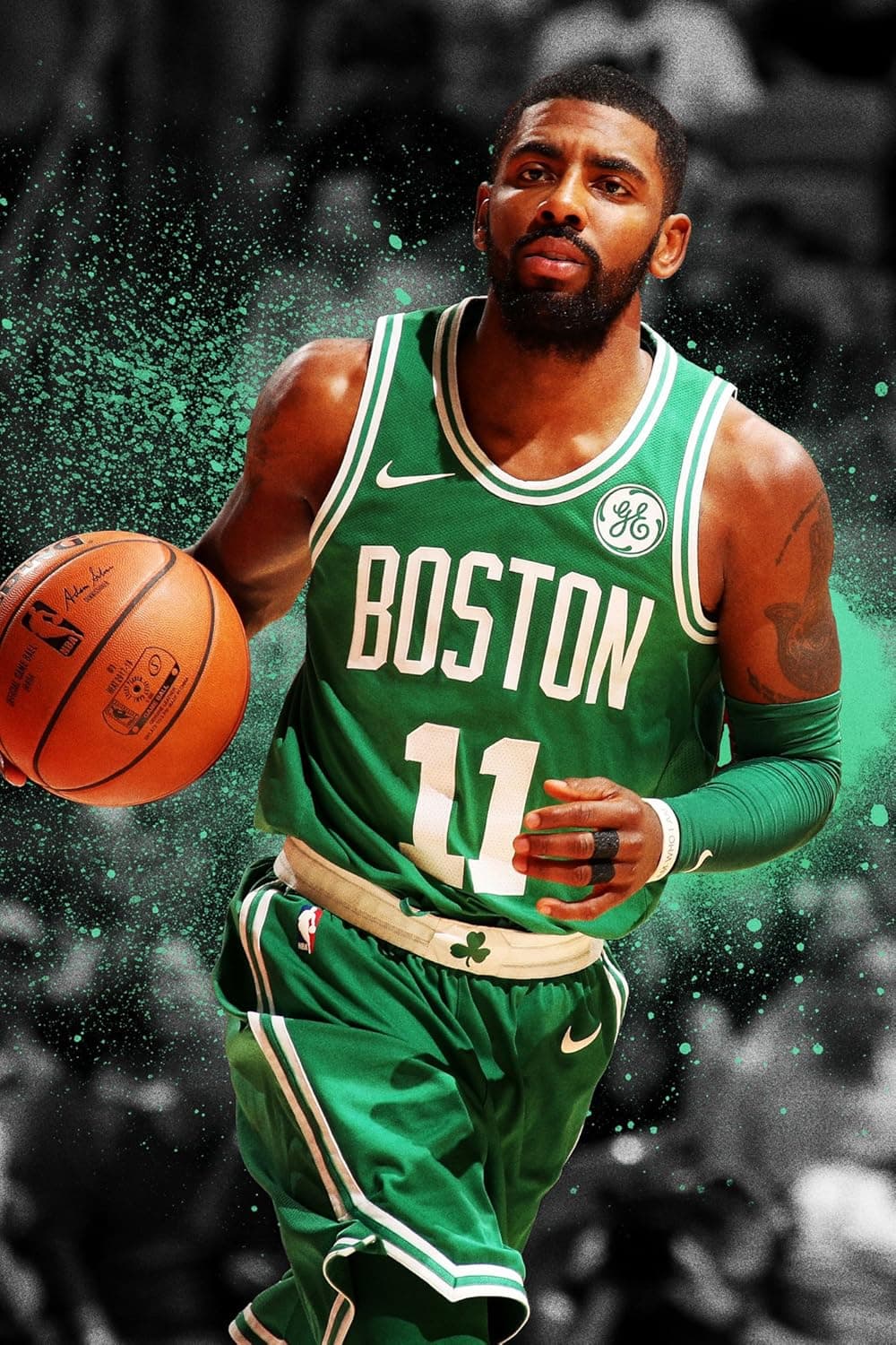Kyrie Irving Boston Celtics Basketball Limited Print Photo Poster Size 24x36