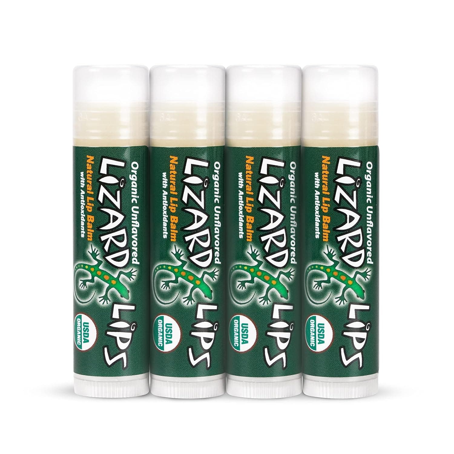 Lizard Lips USDA Certified Organic 4 Pack - Unflavored
