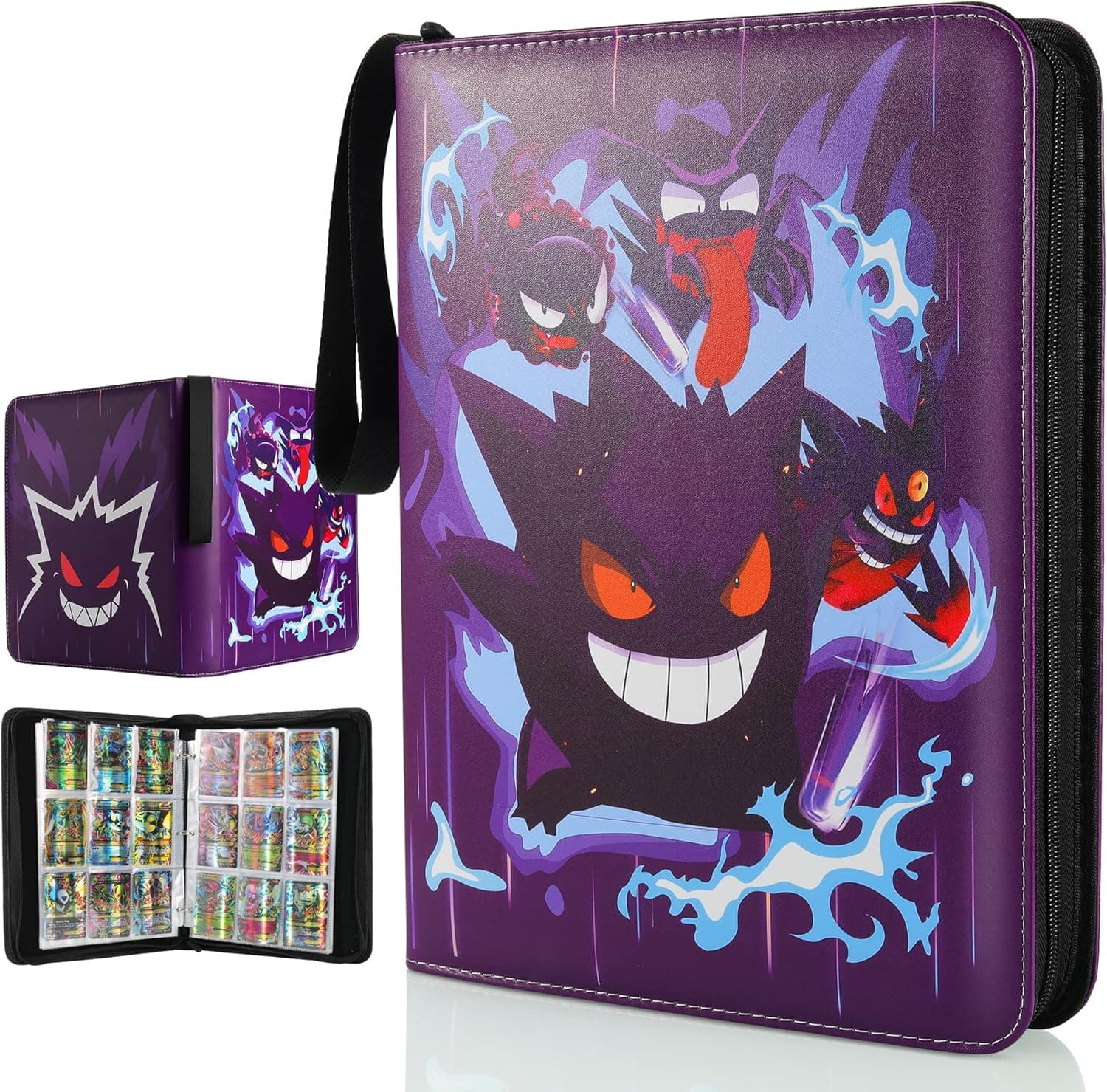 Card Binder for Trading Cards 9-Pocket - 720 Pockets Trading Card Games Collection Binder Holder with Sleeves, Card Holder Album Folder, Gifts for Fans Boys Girls Collectors