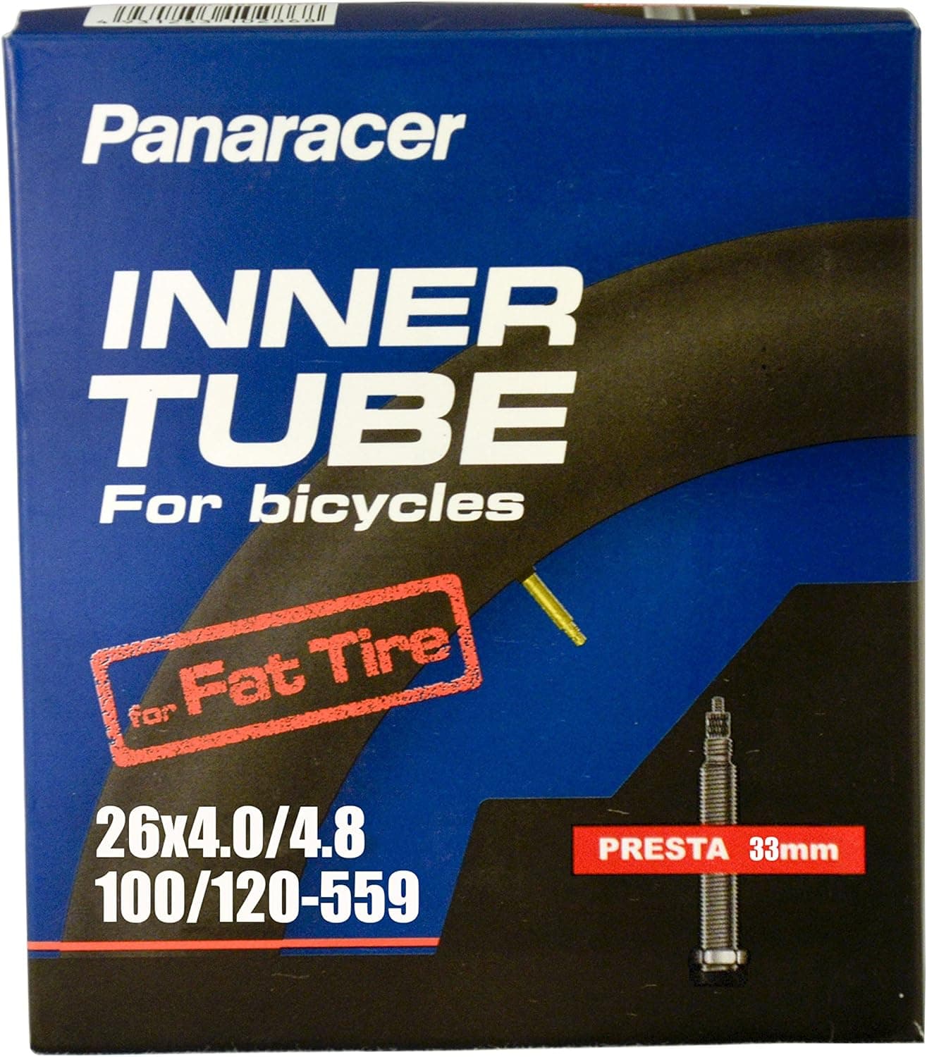 Panaracer Bicycle Tubes with 33mm Presta Valve in Singles and Pairs