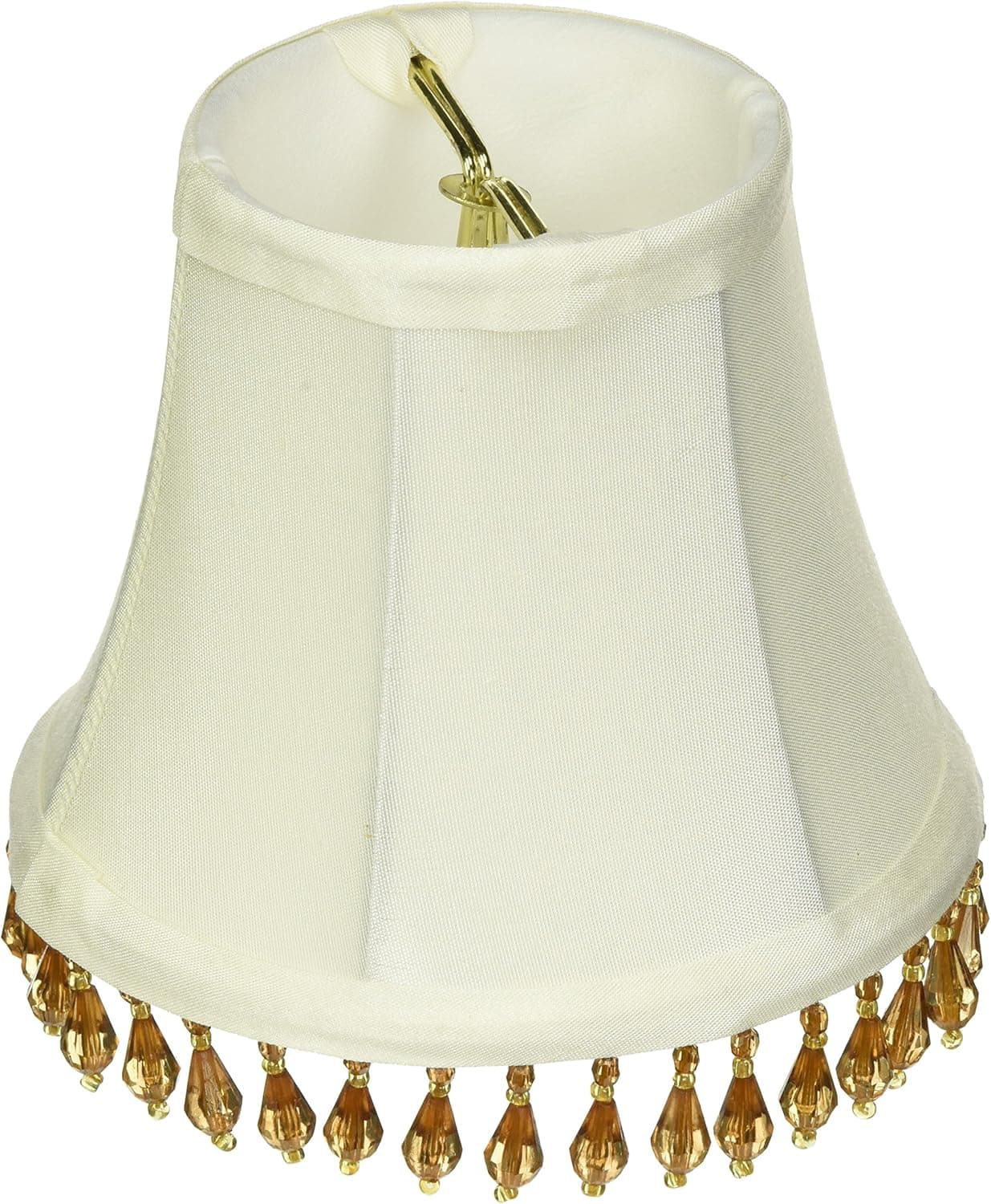 Royal Designs (6 Pack) 5" Beaded Bell Eggshell Chandelier Lamp Shade, 3 x 5 x 4 (DCS-308B-6)