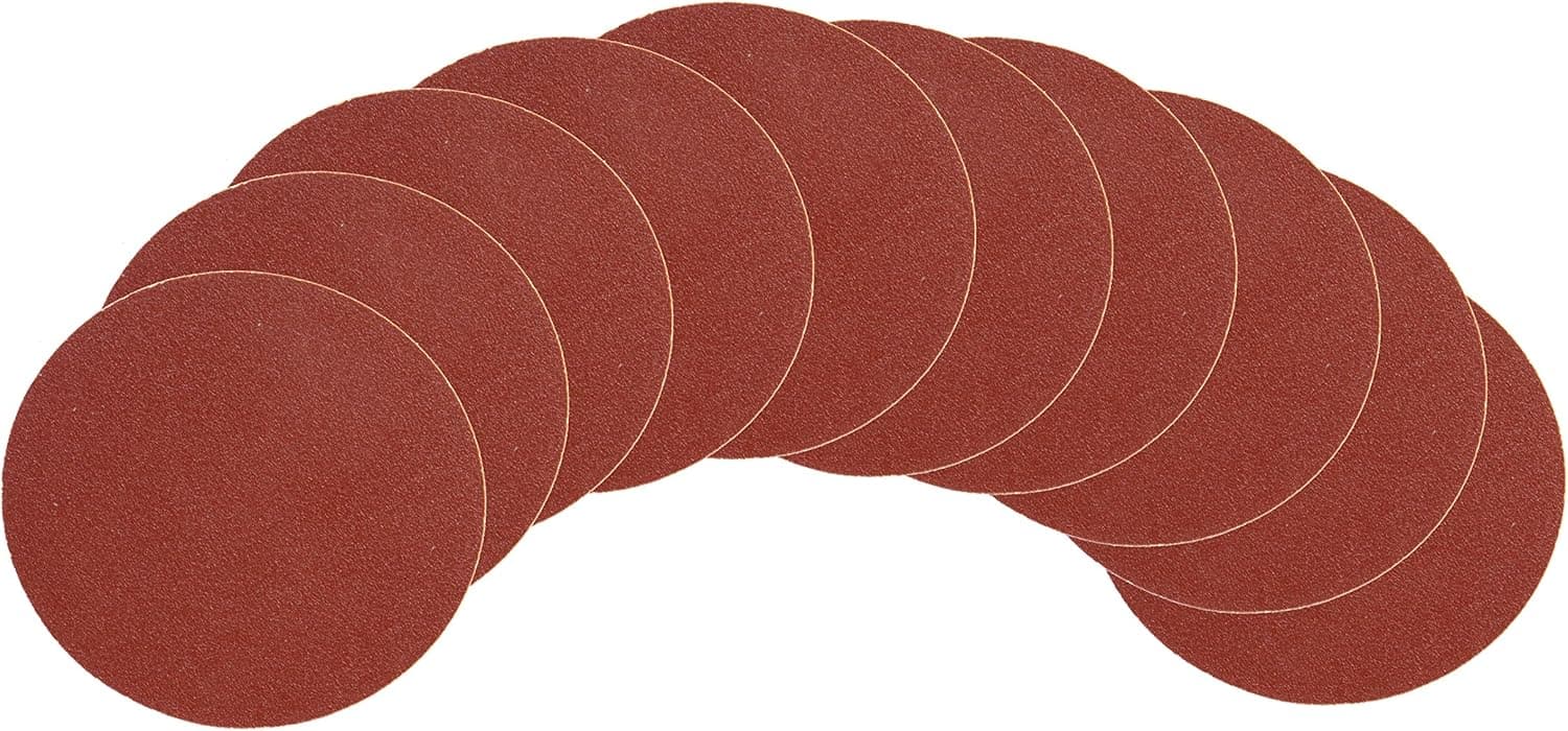 WEN 9SD80 80-Grit Adhesive-Backed 9-Inch Disc Sandpaper, 10-Pack