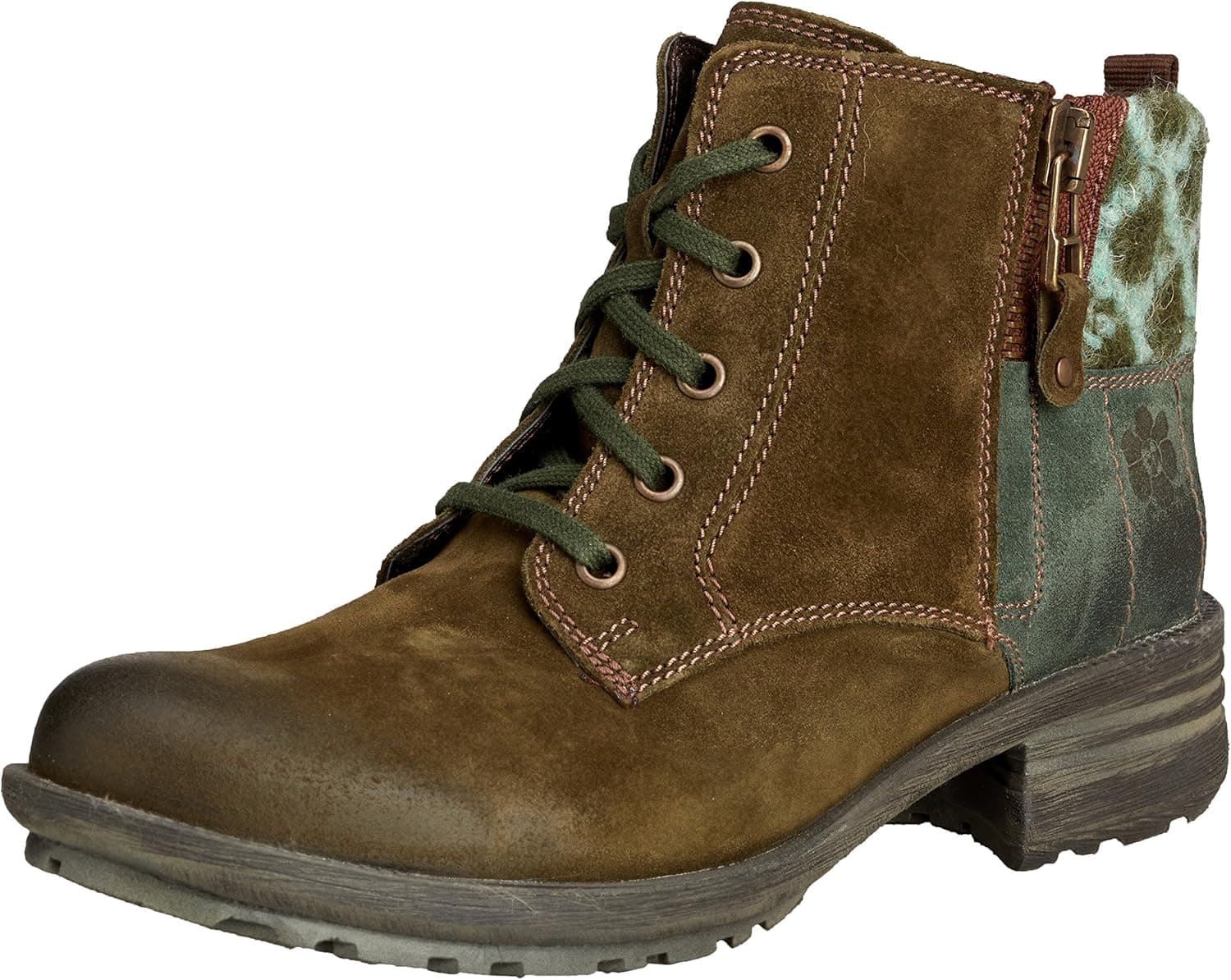 Josef Seibel Women Ankle Boots Sandra 28 Green, (Green/Bottle) 93778VL949/893