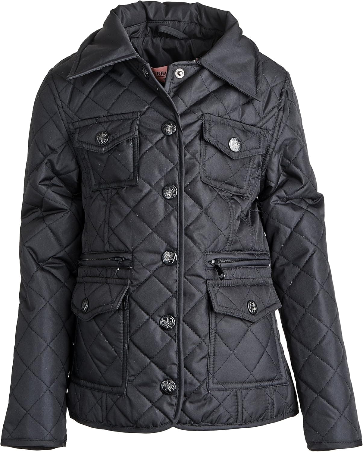 URBAN REPUBLIC Girl Toddler Quilted Leather Moto Biker Spring Rain Barn Jacket