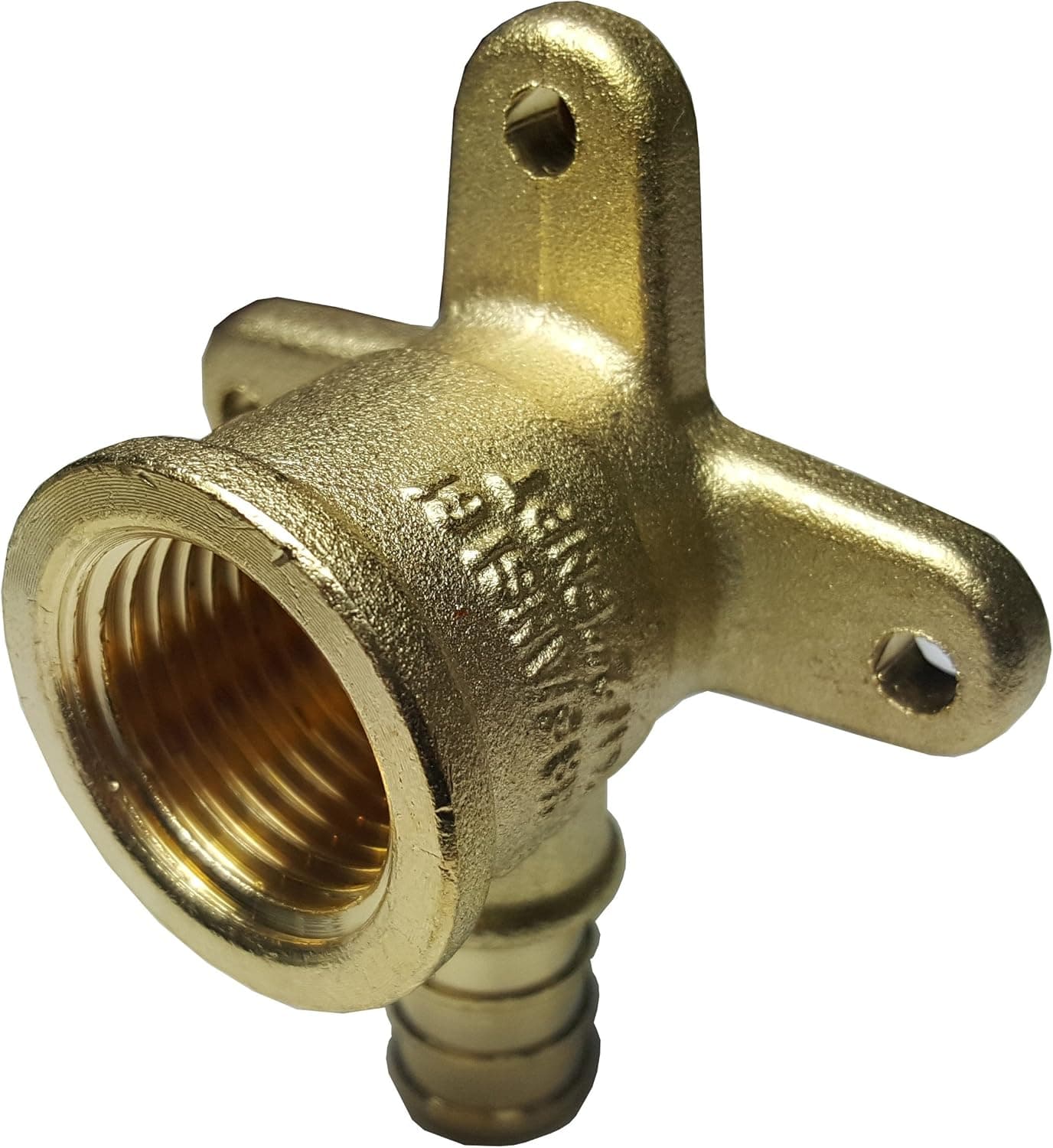 10 PIECES XFITTING 3/4" PEX X 3/4" FEMALE NPT THREADED DROP EAR ELBOW CRIMP FITTINGS - BRASS, FULL PORT