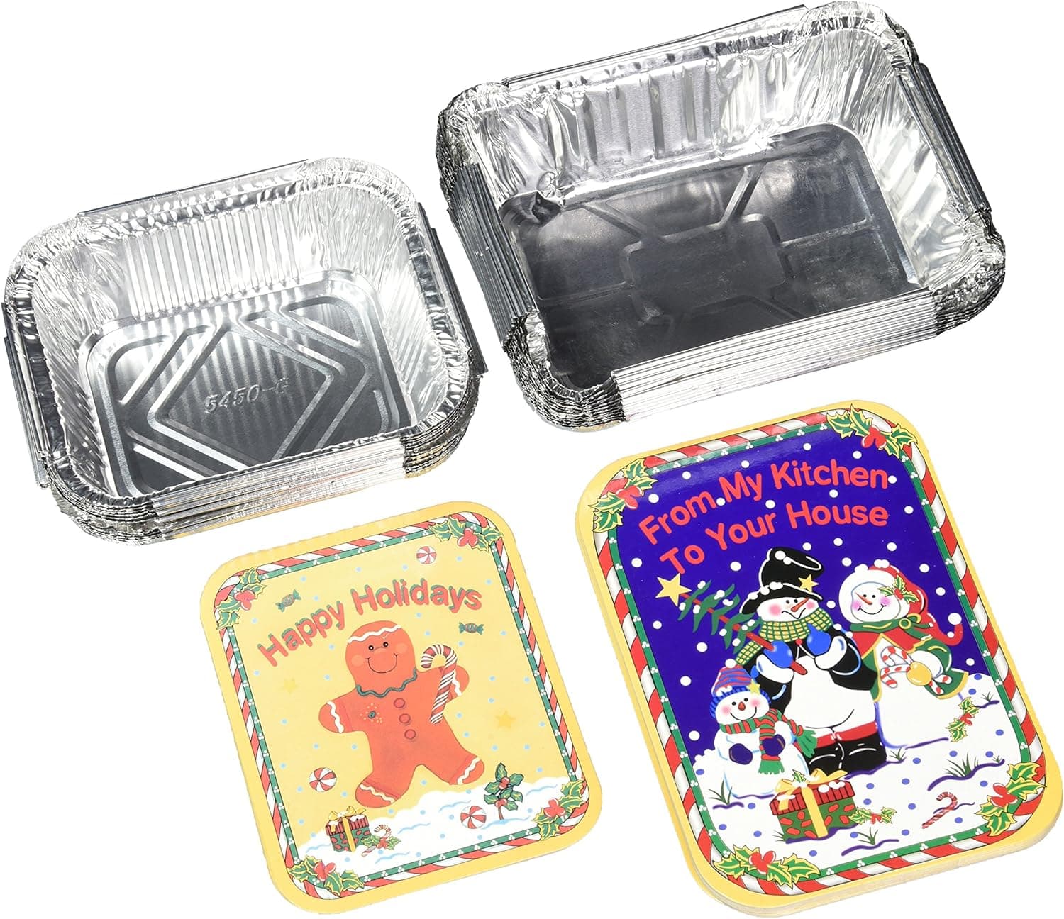 Holiday Gingerbread Foil Containers - 24 Pc