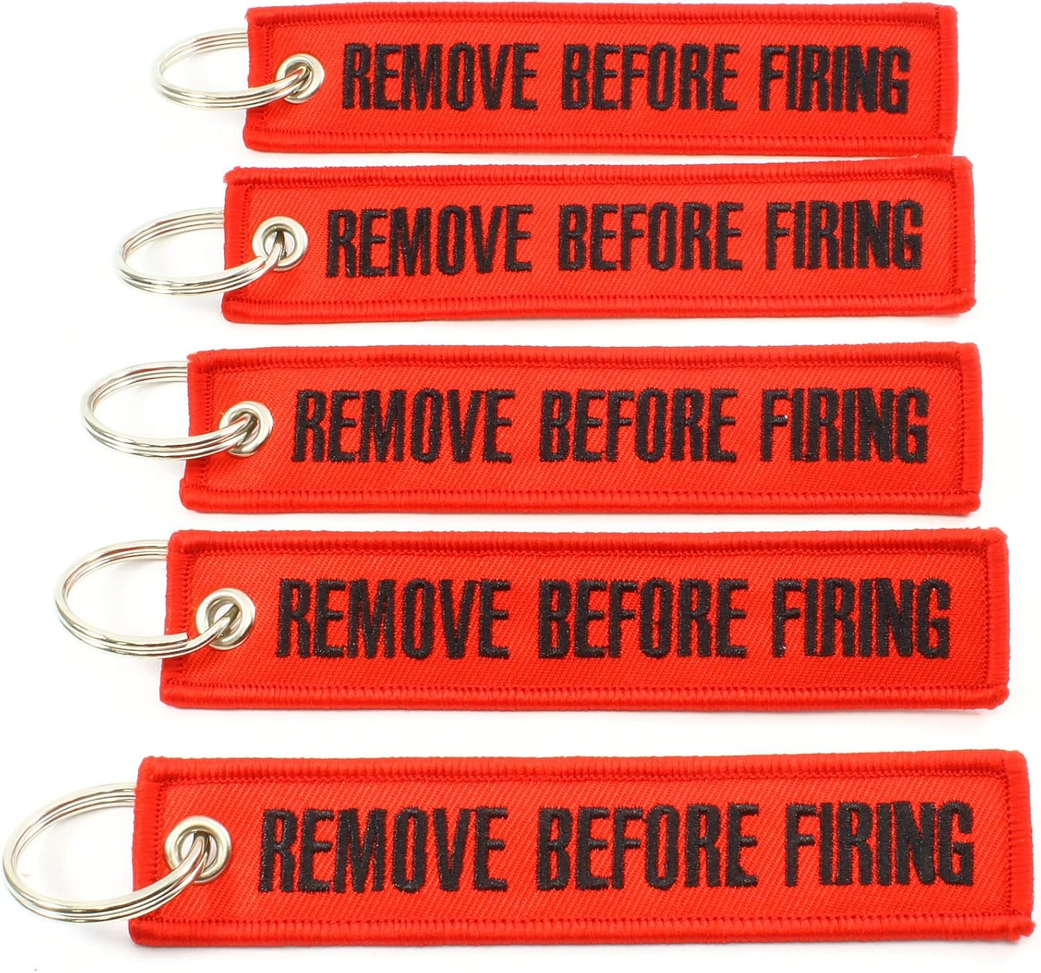 Rotary13B1 Remove Before Firing Keychain - Red/Black - 5pcs