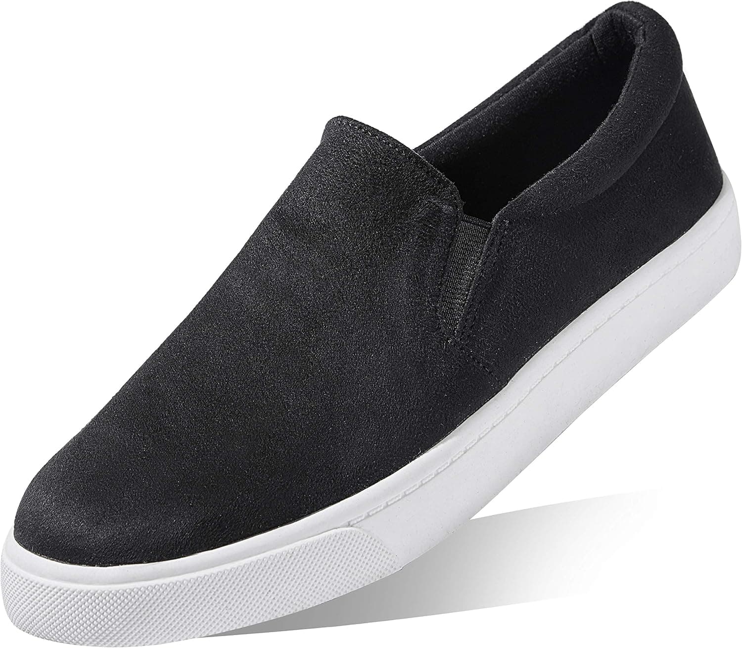 DailyShoes Platform Slip-on Sneakers Round Toe Low Cut Thick Sole Dress Slip On Shoes Ballet Flats Flat Skate Walking Shoes