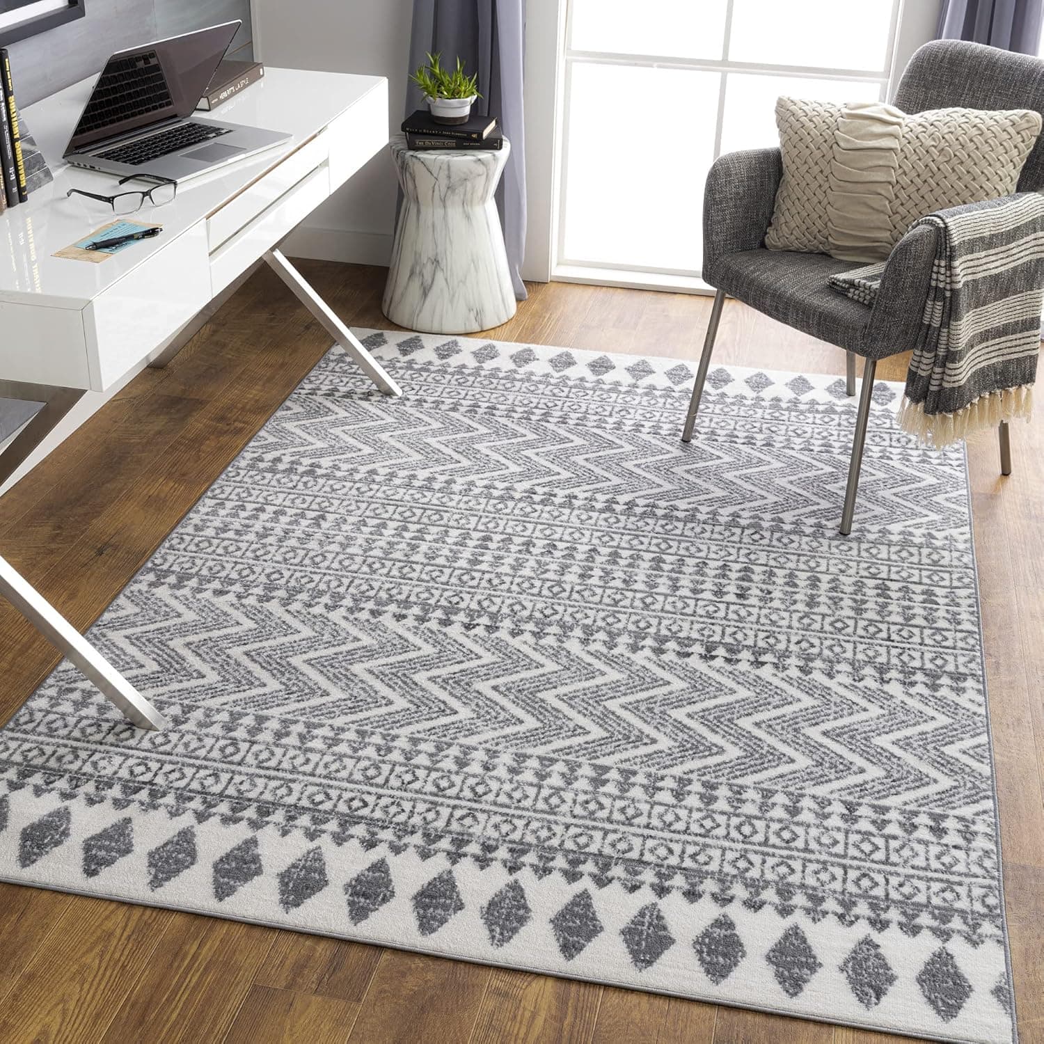 Artistic Weavers Calliope Bohemian Moroccan Area Rug,7'10" x 10',Grey