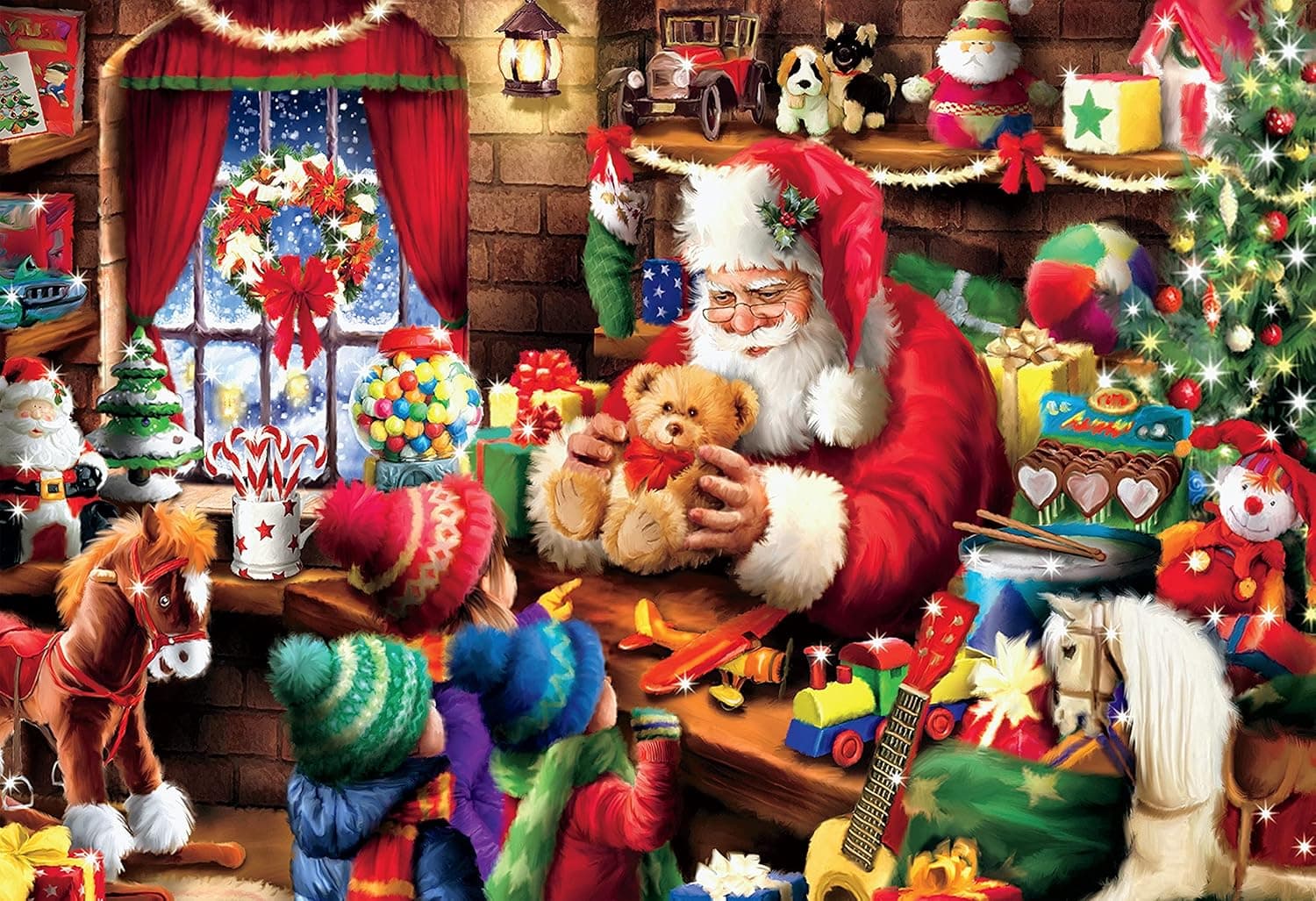 Ceaco - Thomas Kinkade - Classic Christmas - Santa- 2000 Piece Jigsaw Puzzle
