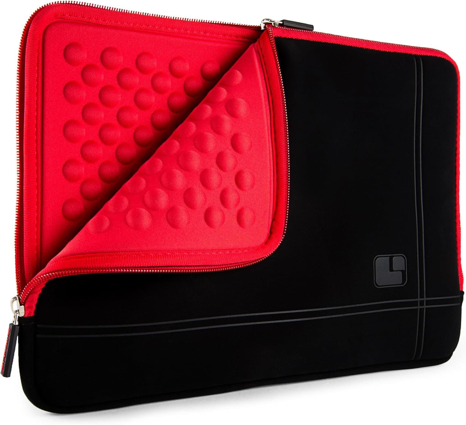 SumacLife 15.6inch Shock Absorbing Red Laptop Sleeve Suitable for Acer Aspire, Nitro, Chromebook, Spin, TravelMate, Swift