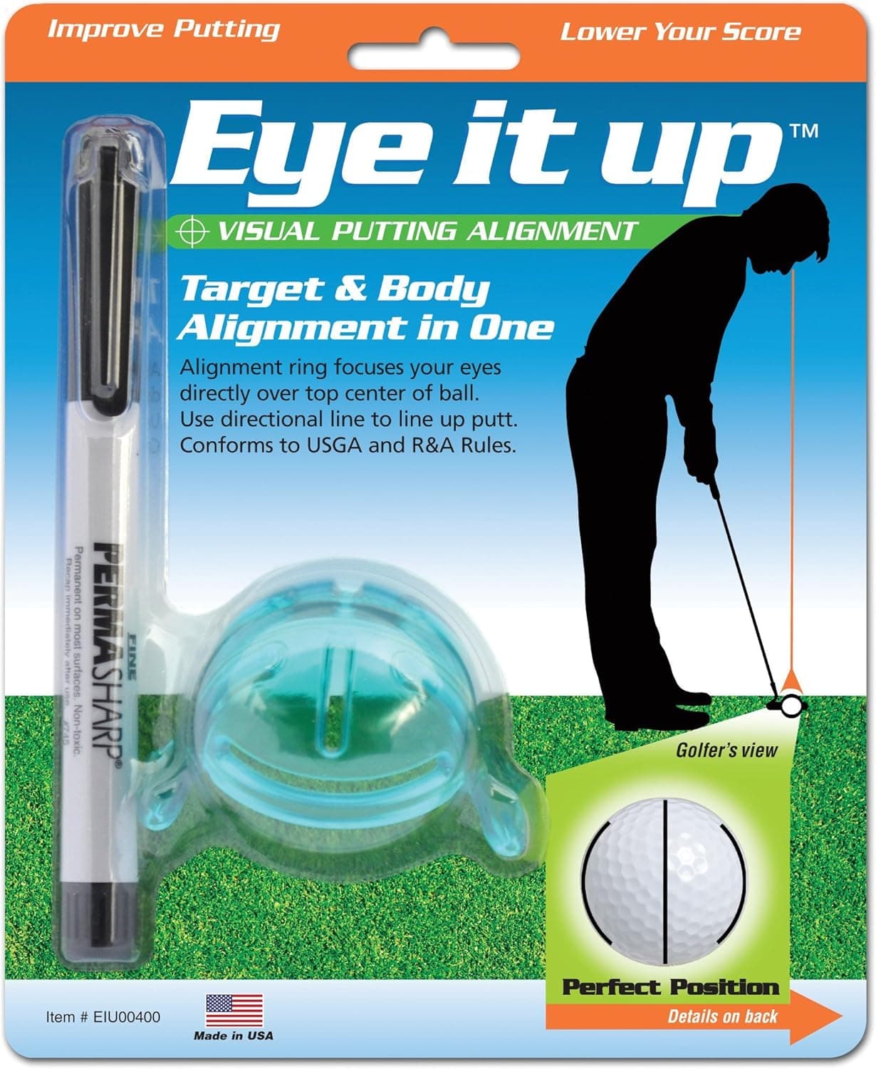 Yippee Brands Eye It Up Visual Putting Alignment Tool