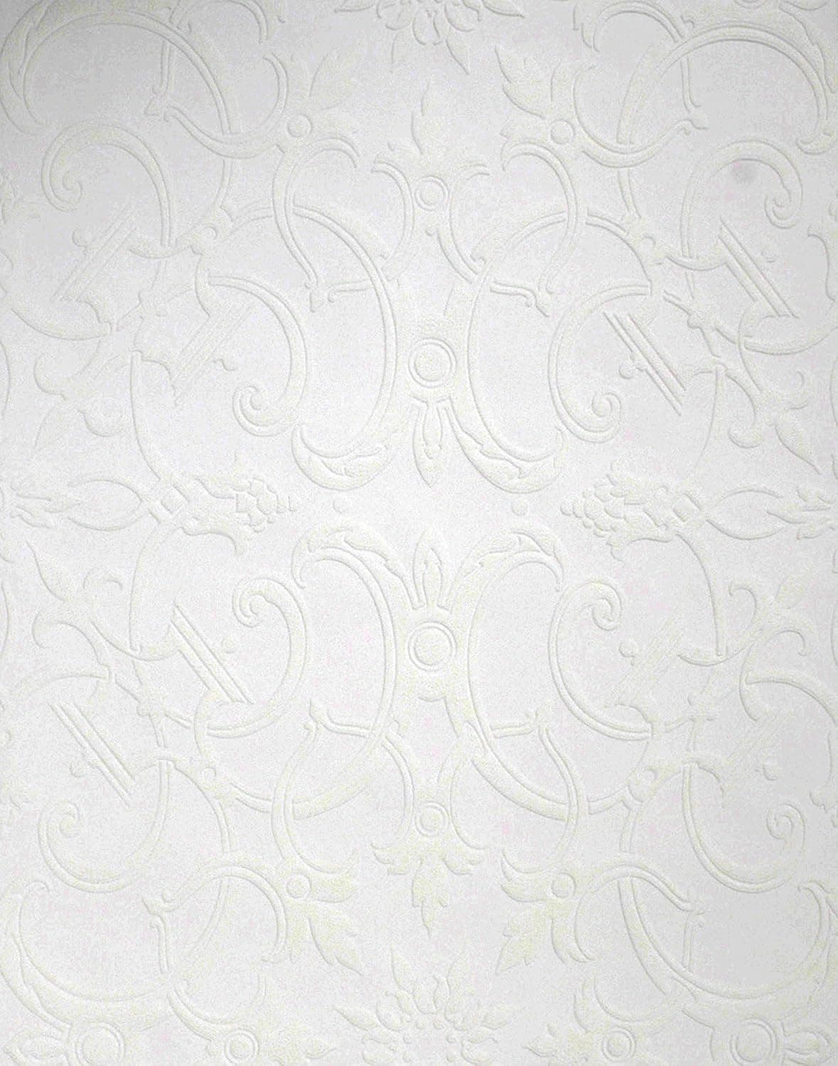 Brewster 148-62986 Paintable Solutions III Chateau Damask Paintable Wallpaper Wallpaper