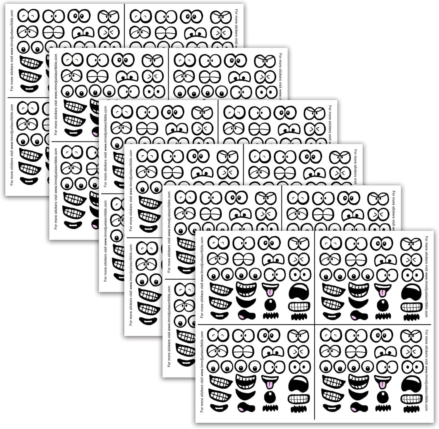 Scribble Stickers 6 Pack (600 Stickers)