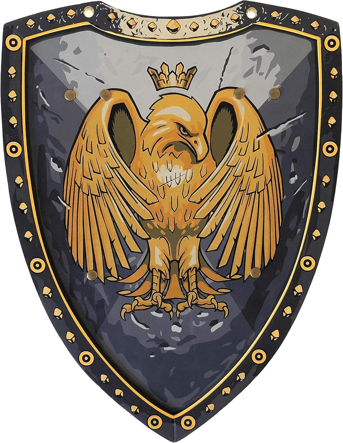 Liontouch Golden Eagle Knight Shield | Medieval Pretend Play Foam Toy for Children with Eagle Theme | Safe Weapons & Battle Armor for Kid’s Dress Up & Costumes