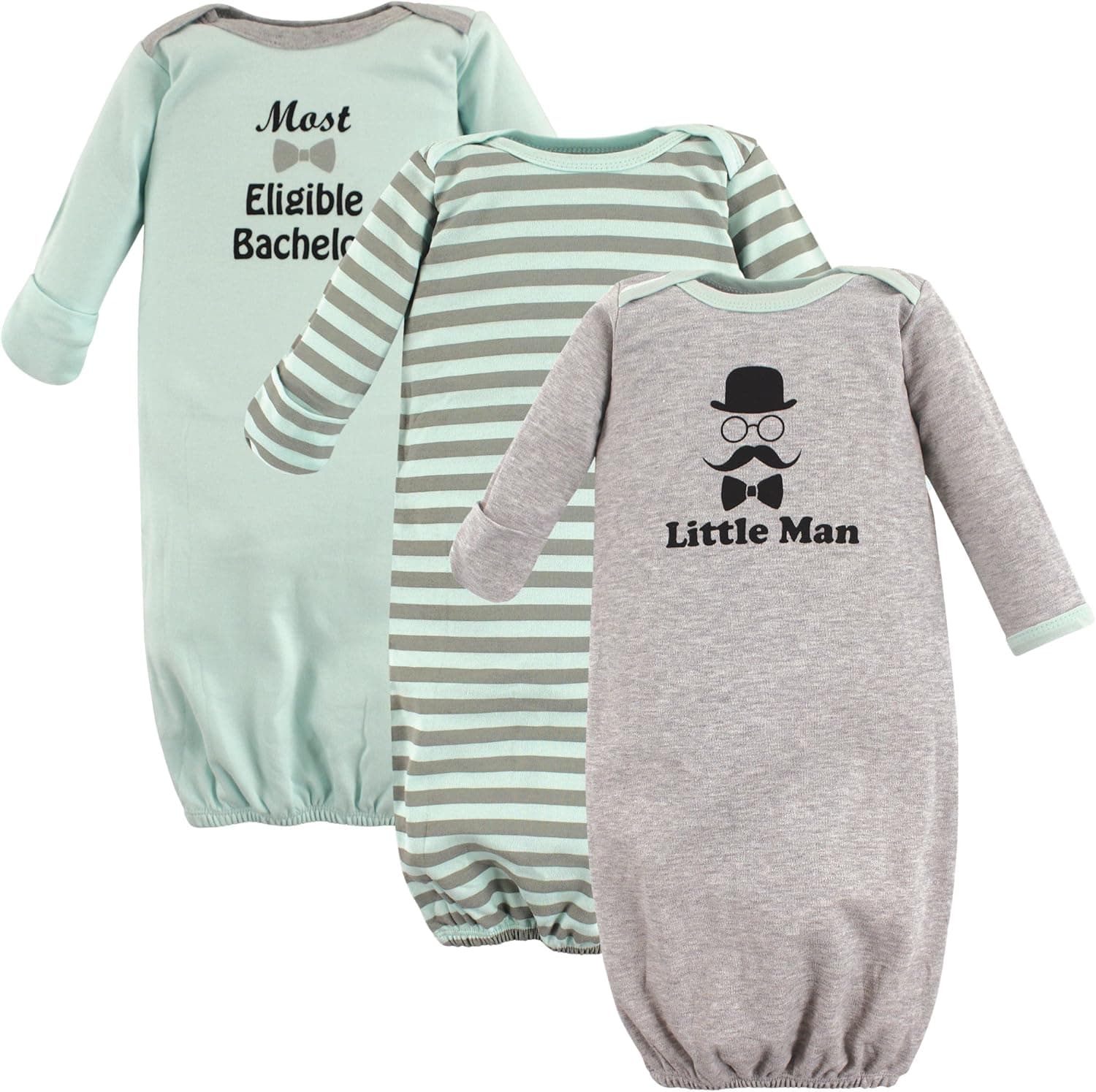 Luvable Friends Unisex Baby Cotton Gowns