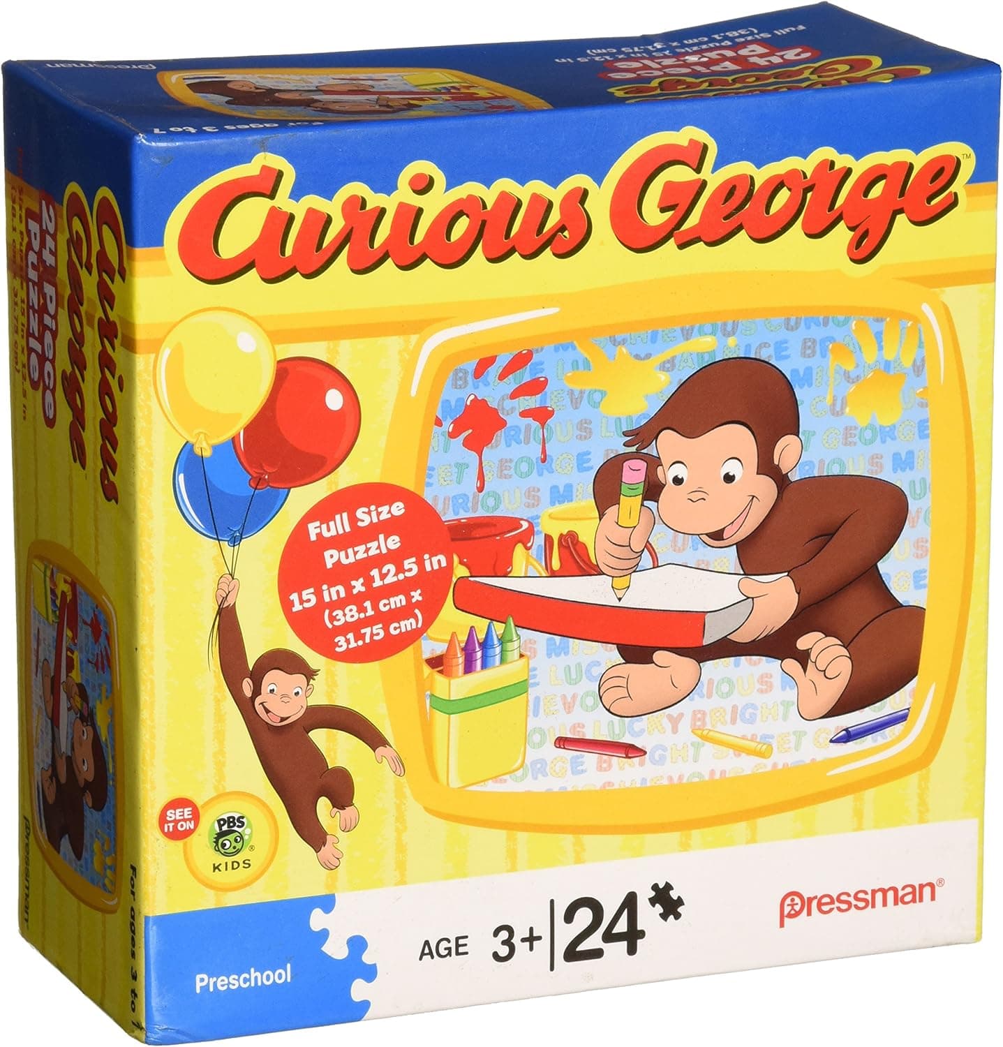 Pressman Toys Curious George Puzzle (24 Pieces)