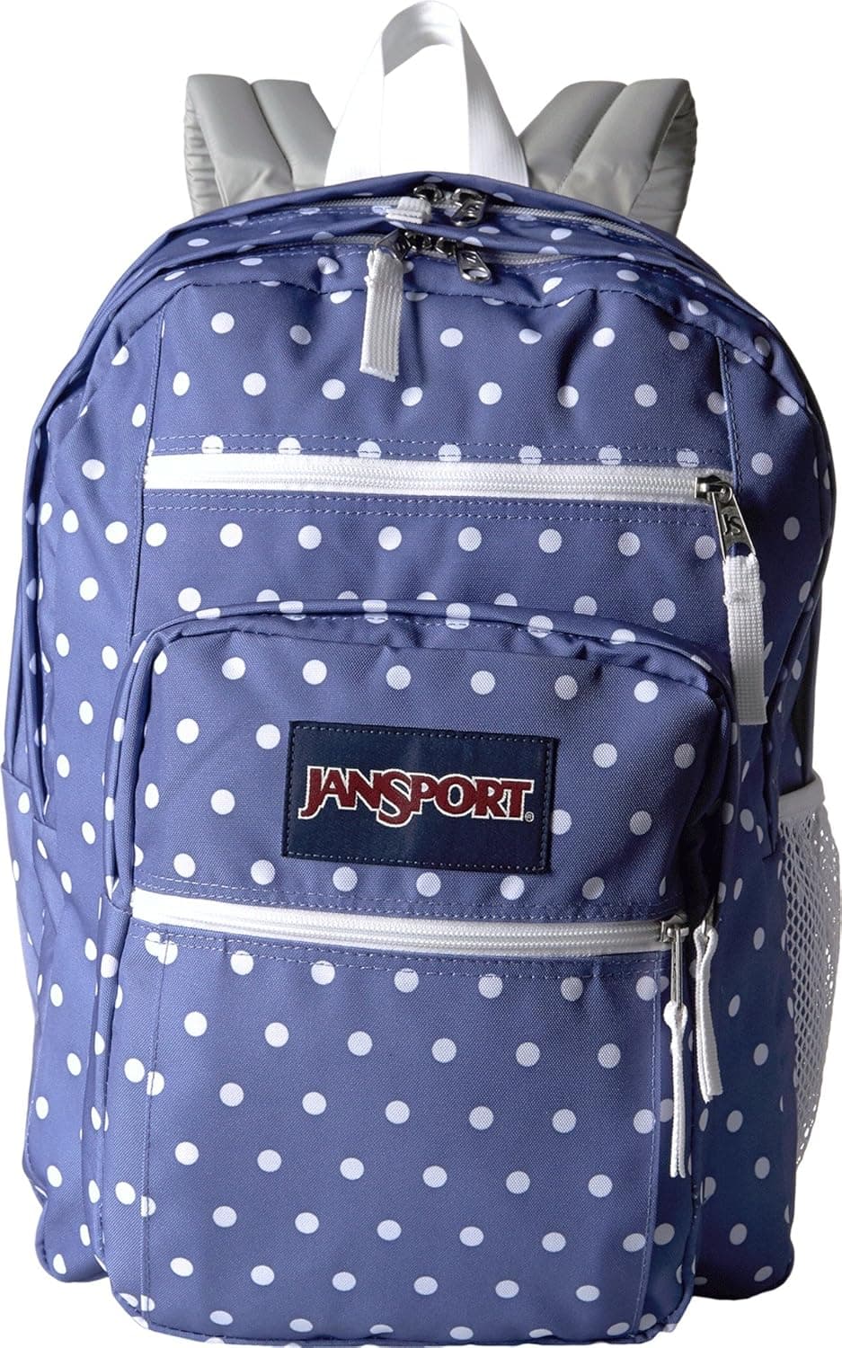JanSport Big Student Backpack, Bleached Denim/White Dot