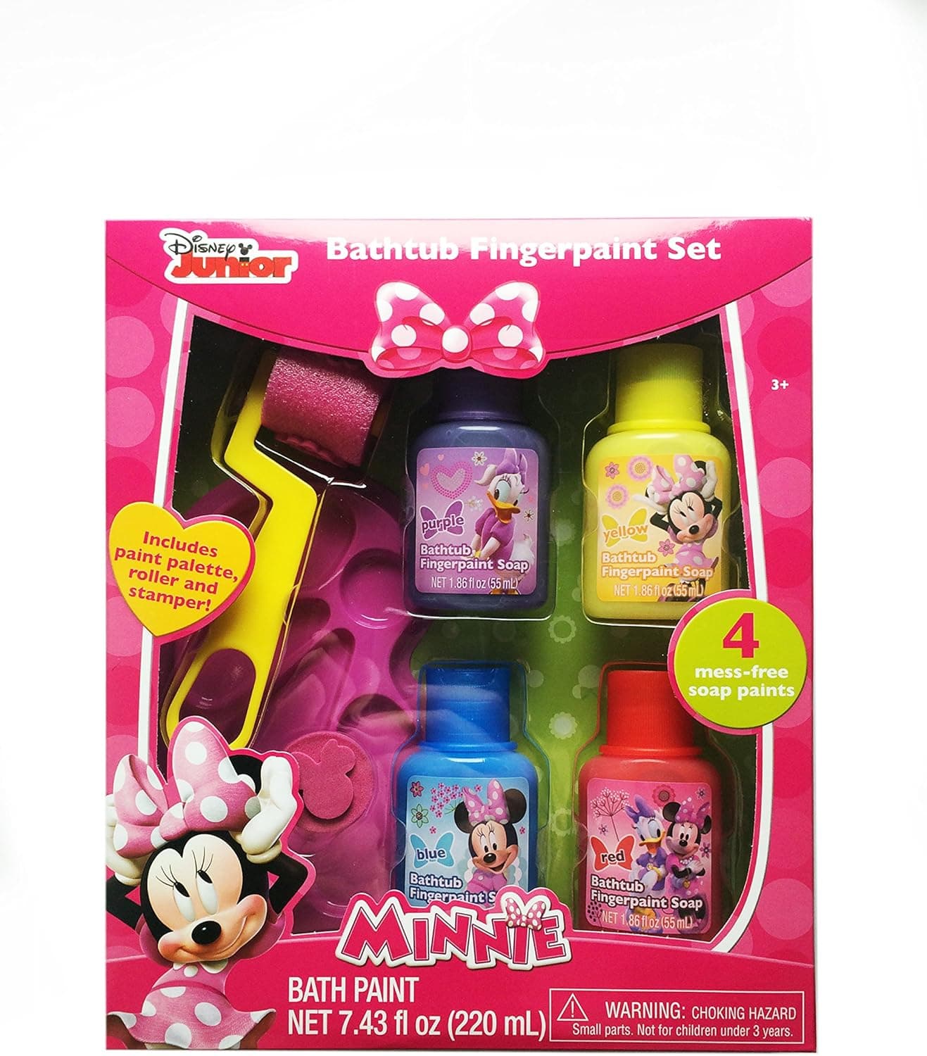 Minnie Mouse Bath Tub Finger Paint Set