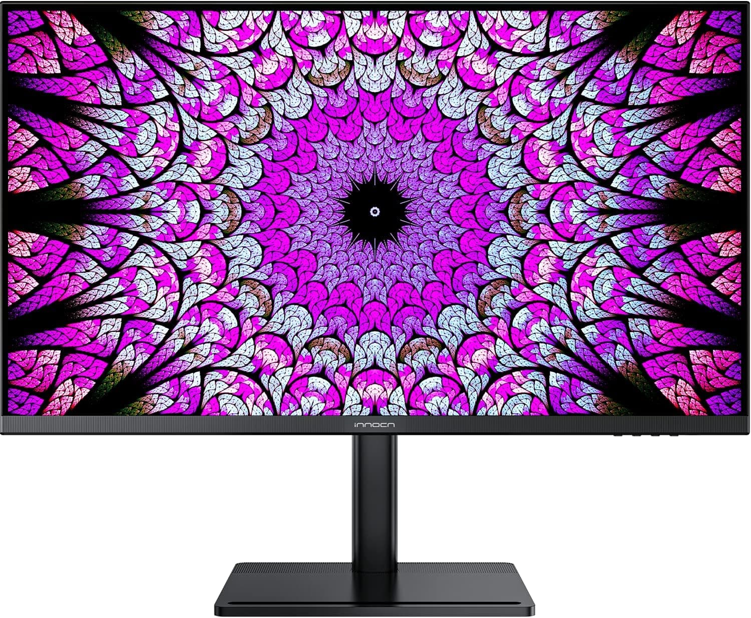INNOCN 28" 4K Monitor UHD 3840 x 2160 Computer Monitor IPS 60Hz HDMI and DisplayPort, sRGB 99%, Built-in Speaker, Flicker Free, Eye Care, Tilt/Height Adjustable Stand, Mountable - Black