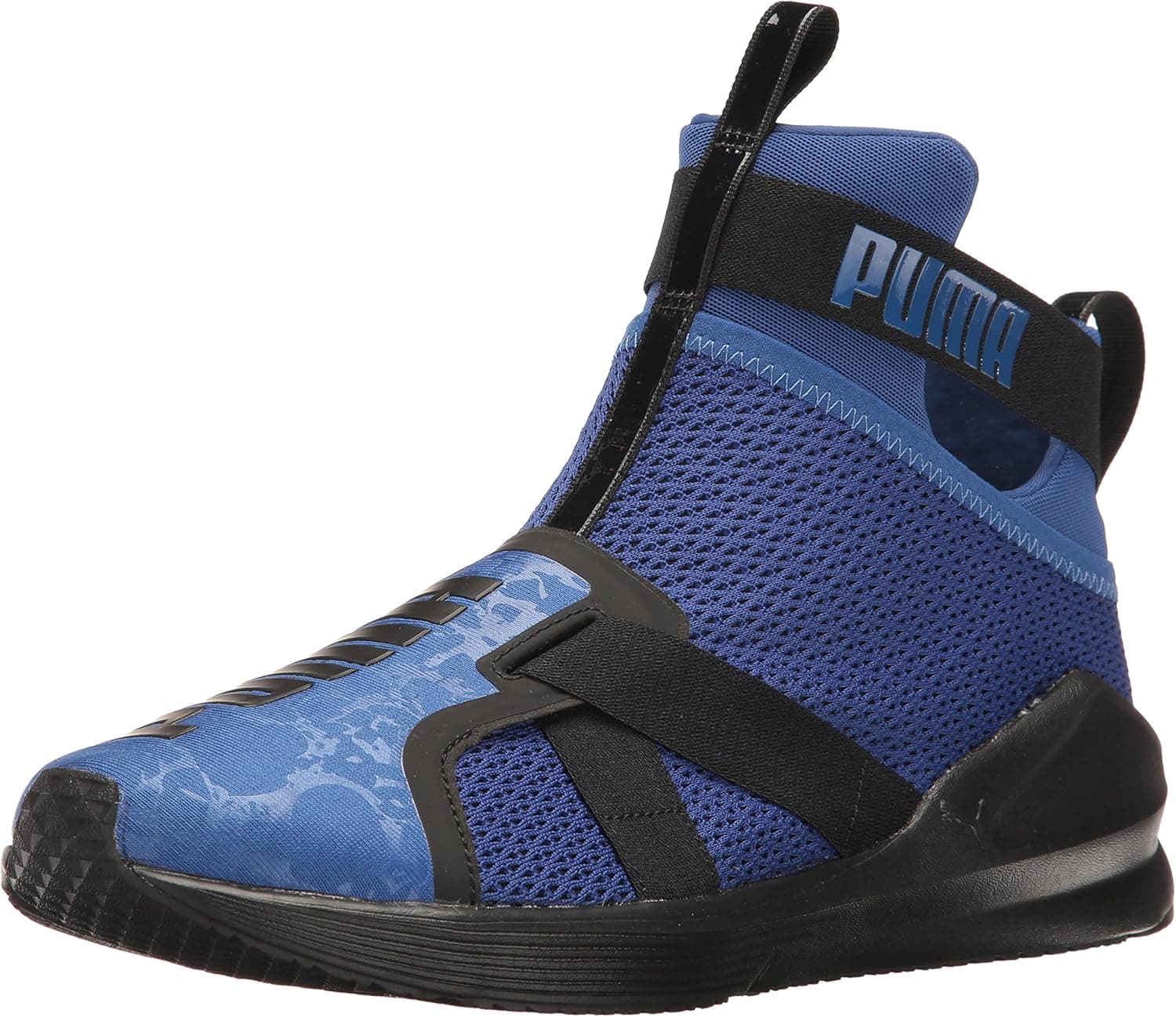 Puma Women's Fierce Strap WN's Cross-Trainer Shoe, True Blue Black, 7.5 M US