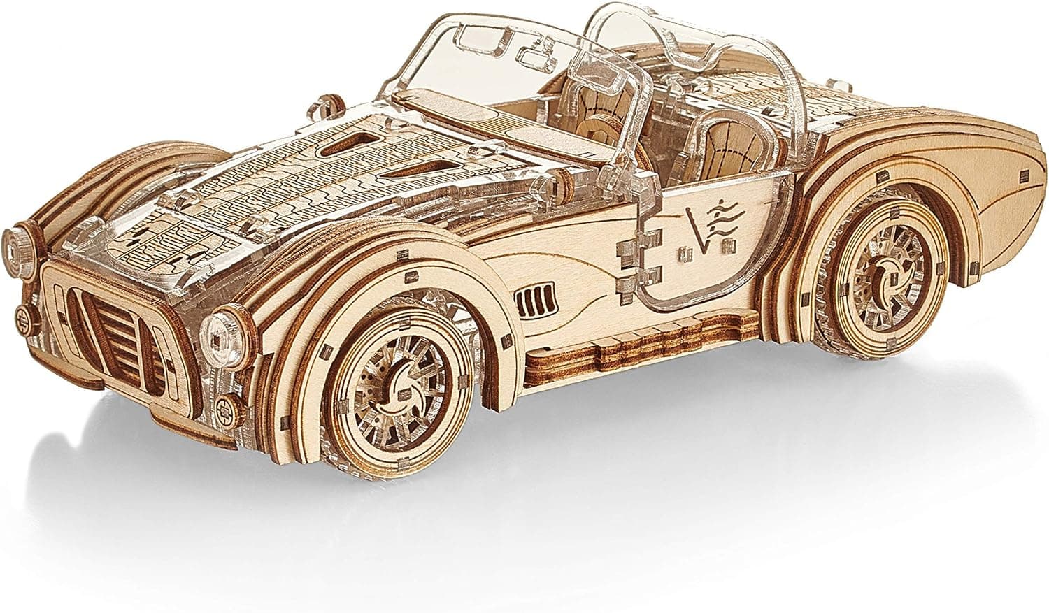 Speedster-V2 Veter Models Wooden 3D Puzzle for Adults DIY Plastic STEM Toys Hobby Gift Modelling Kit Mechanical Puzzles