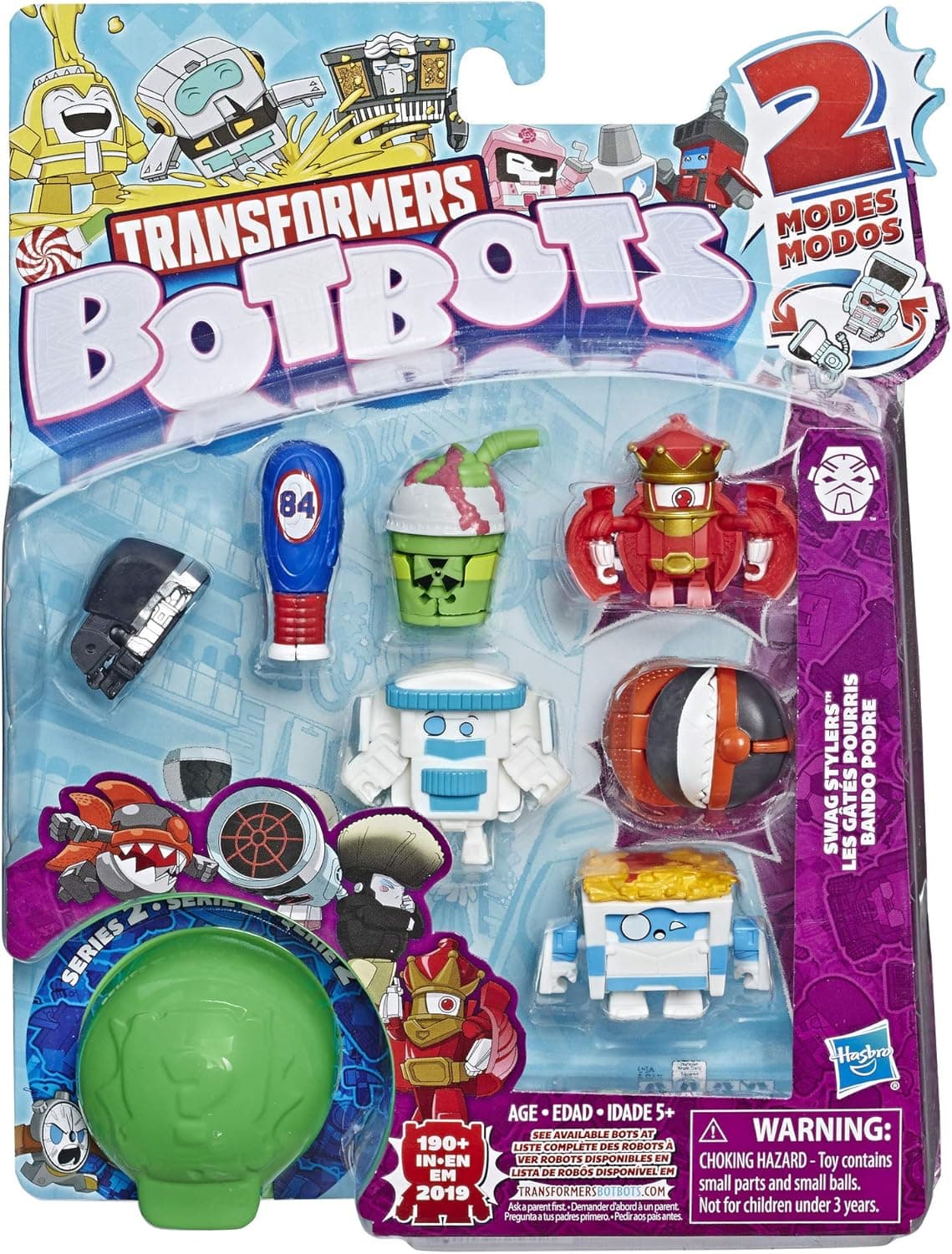 Transformers Toys Botbots Series 2 Swag Stylers 8 Pack – Mystery 2-in-1 Collectible Figures! Kids Ages 5 & Up (Styles & Colors May Vary) by Hasbro