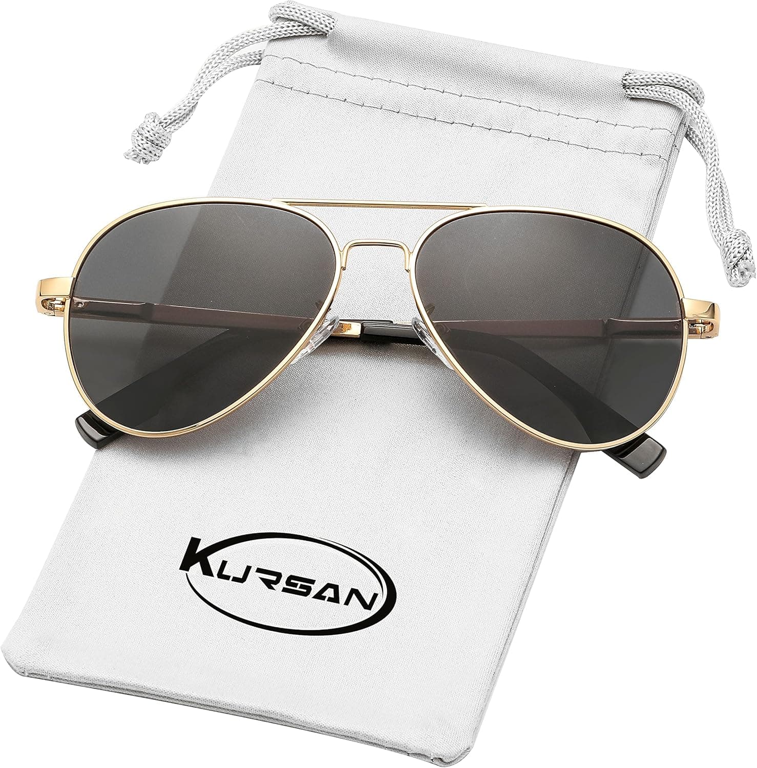 Polarized Aviator Sunglasses for Small Face Women Men, 100% UV400 Protection, 52MM