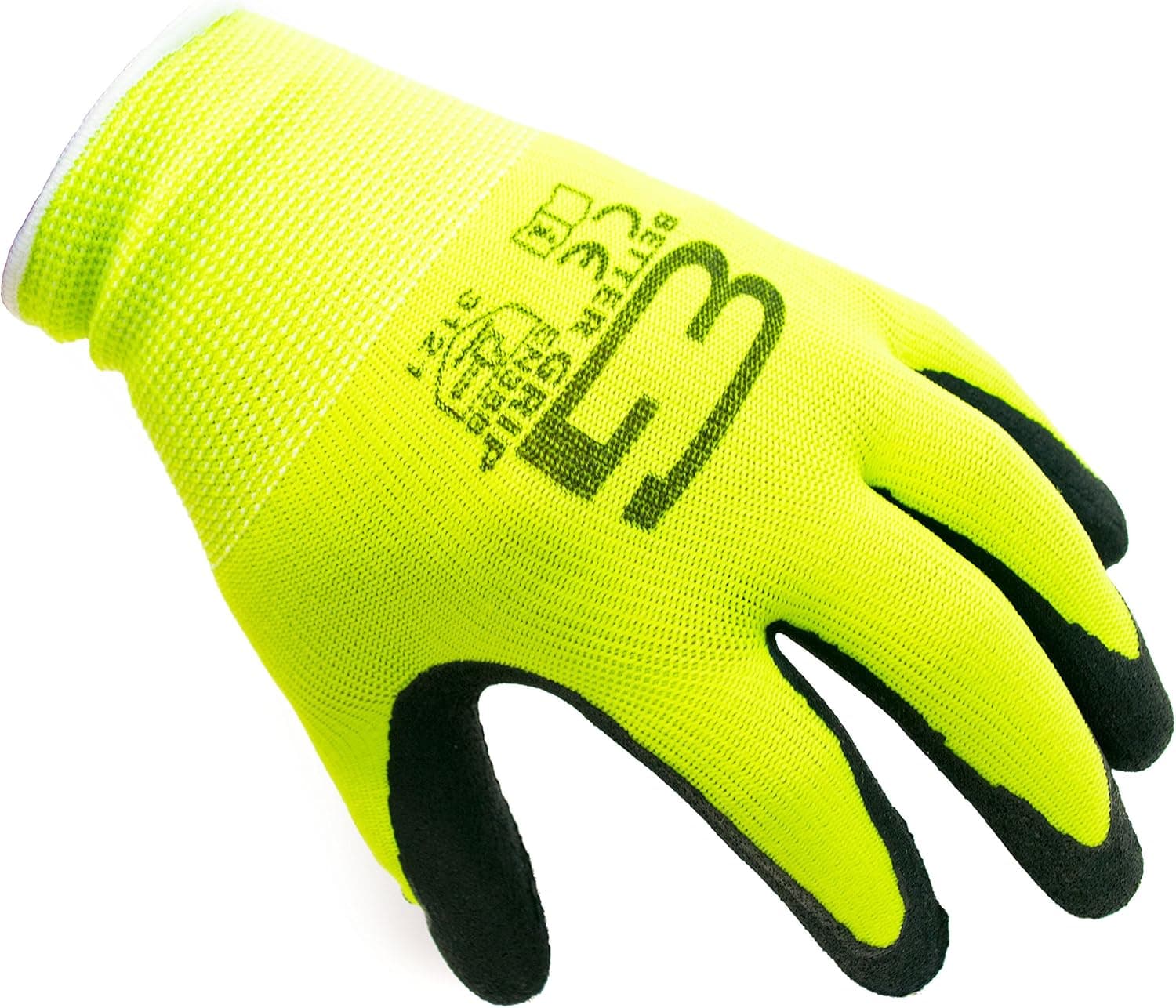 Better Grip BGF Polyester Foam Latex Coated Work Gloves, 4 Pairs/Pack