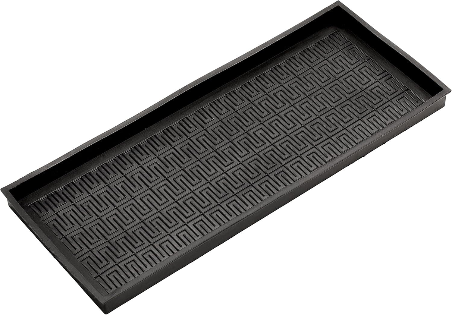 HF by LT Heavy Duty 100% Natural Rubber Maize Pattern Boot Tray, 34-inches by 14-inches by 2-inches, Black