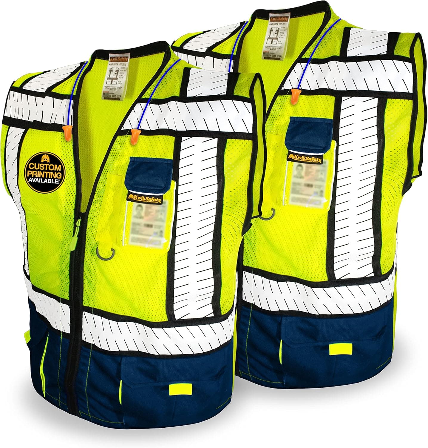 KwikSafety - Charlotte, NC - SHERIFF & SPECIALIST Safety Vest [Multi-Use Pockets & Fishbone Tape] ANSI Tested OSHA