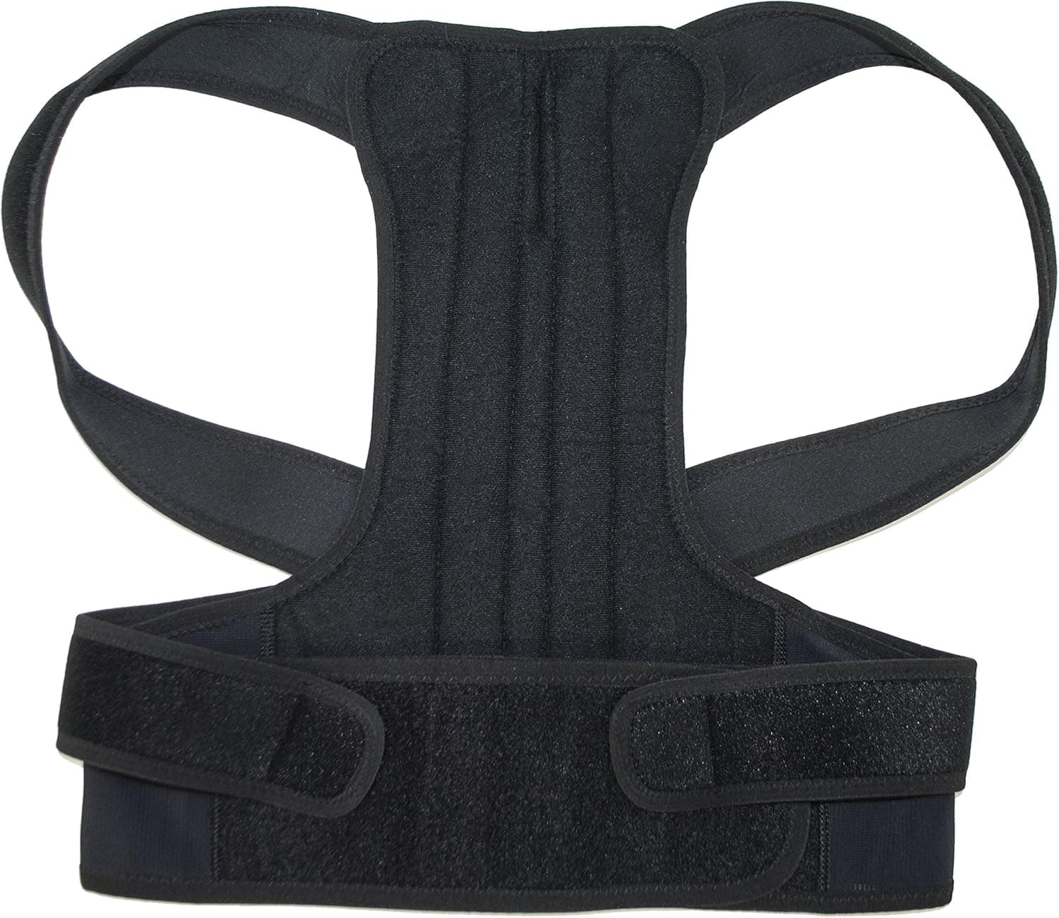 ALEKO BACK01M Back Shoulder Waist Back Posture Support Straight Back and Shoulders Relieve Upper Back Pain with Better Posture, Belt Along Lower Back and Shoulders, Black Medium Size