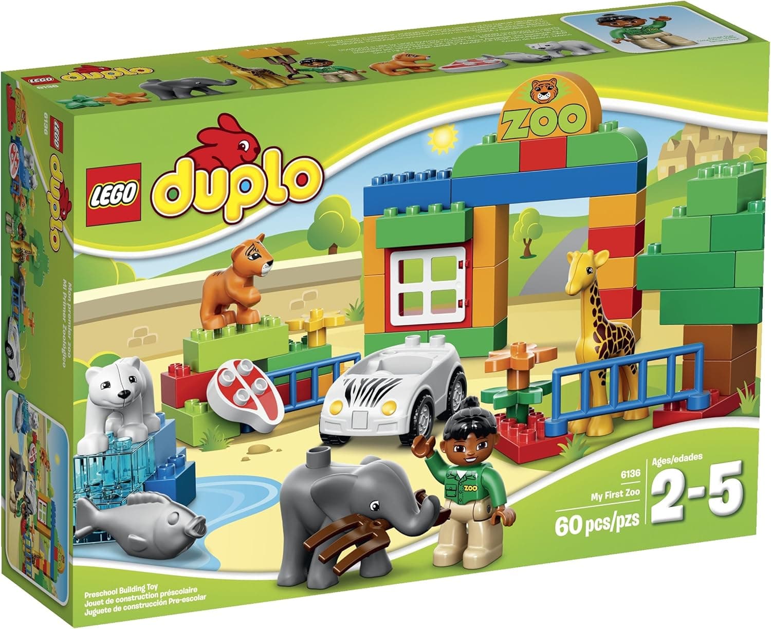 LEGO DUPLO Town 6136 My First Zoo Building Set
